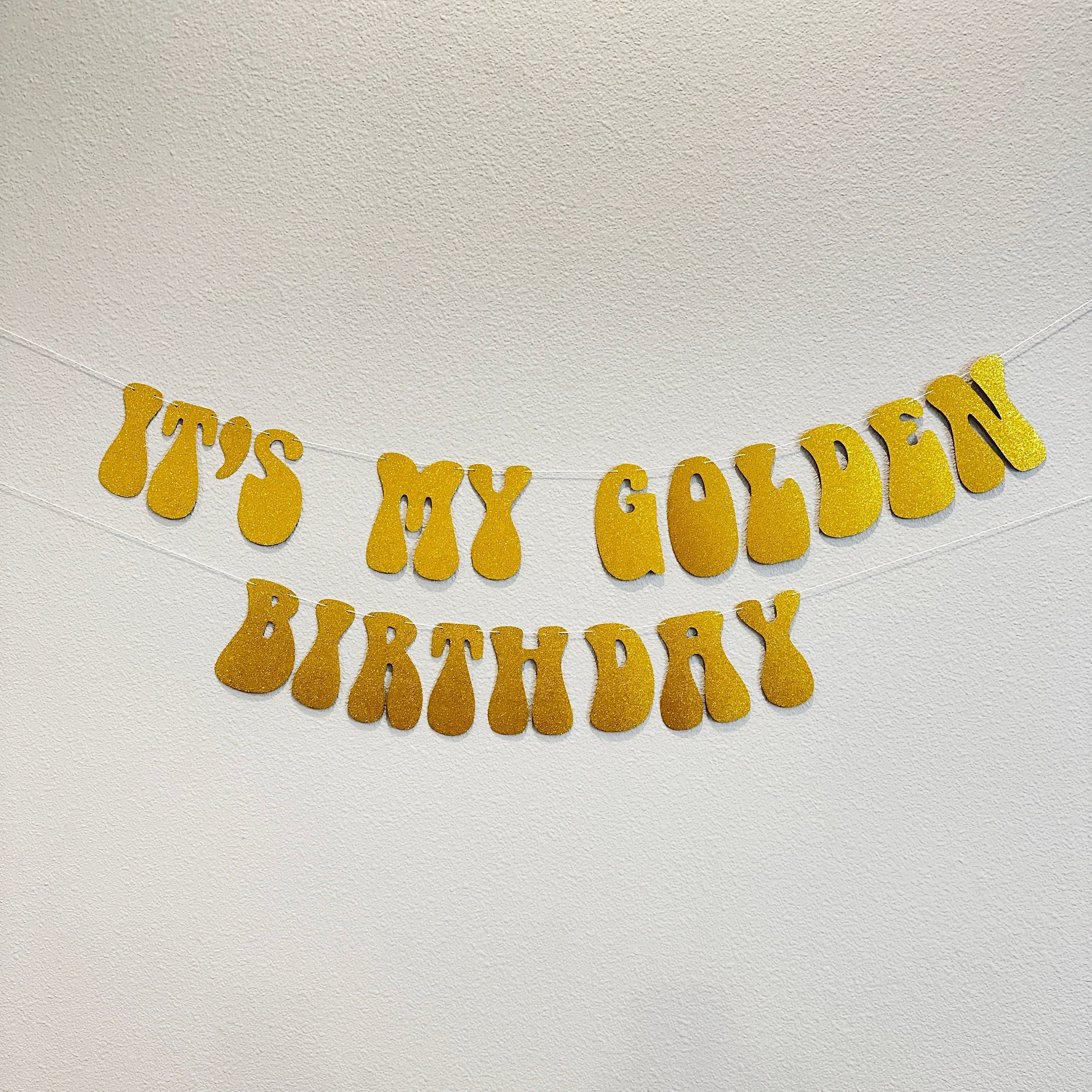 It&#39;s My Golden Birthday, Golden Birthday Party, Golden Birthday Decorations, It&#39;s My Golden Birthday Decorations, Gold Glitter Decorations