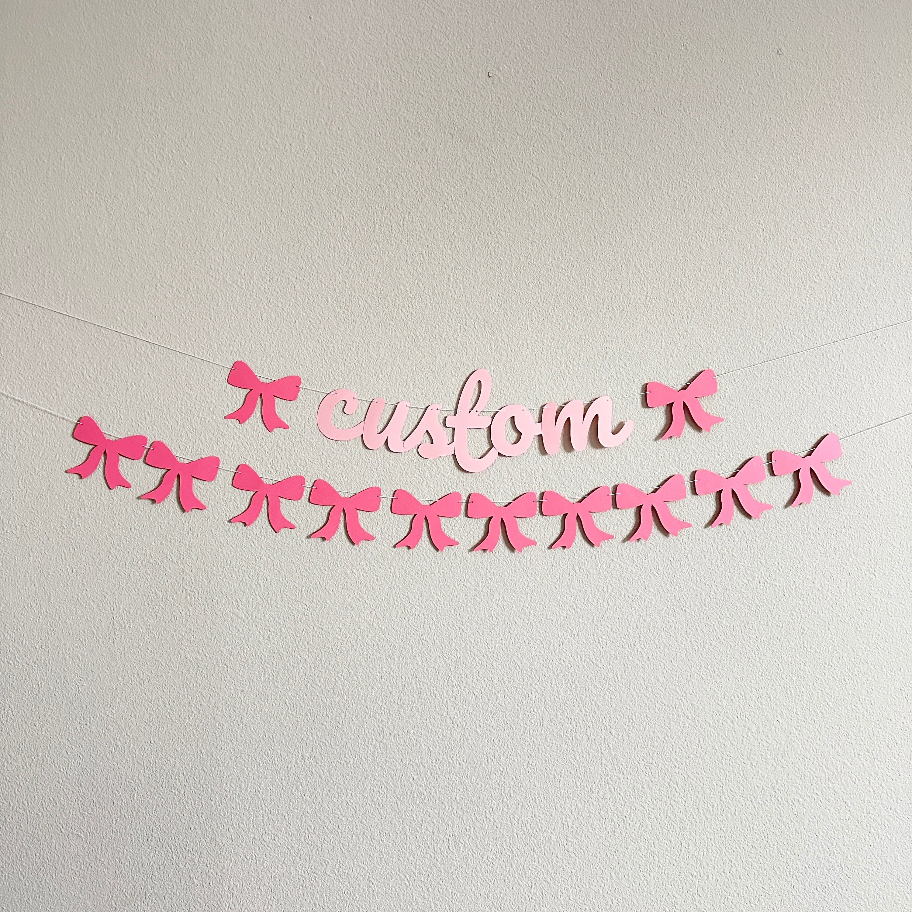 Welcome Baby, Welcome Baby Banner, Coquette Baby Shower Decorations, Coquette Theme, Custom Coquette Banner, Baby Shower Banner