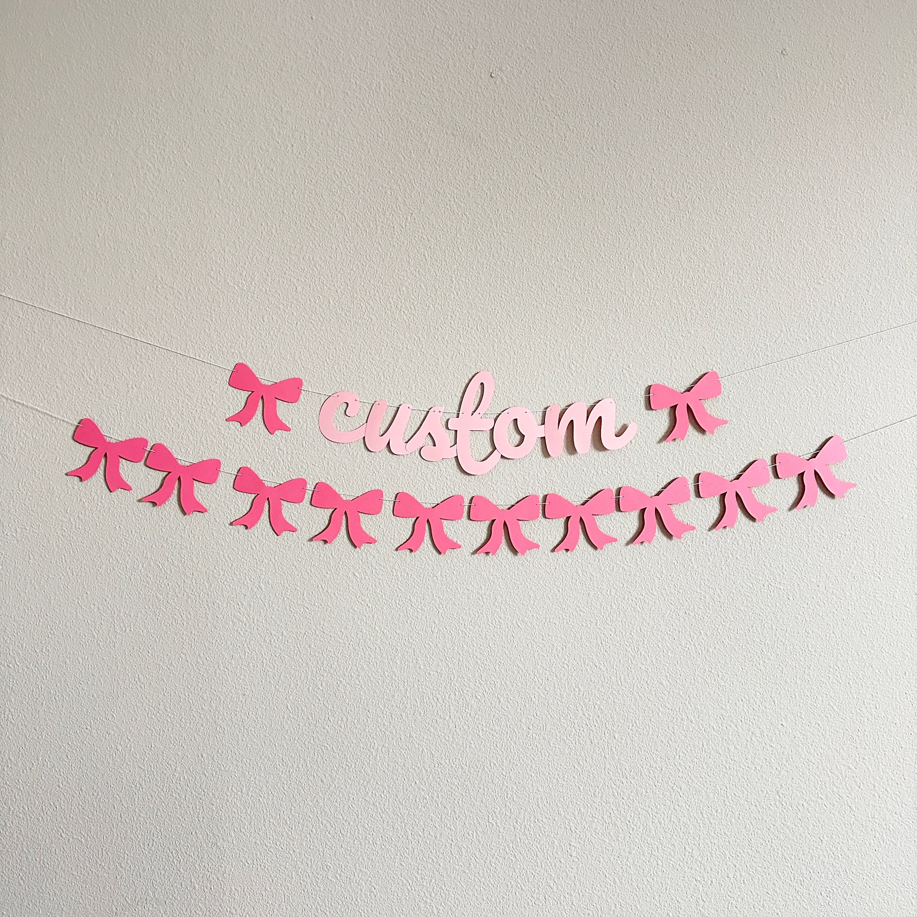 Welcome Baby, Welcome Baby Banner, Coquette Baby Shower Decorations, Coquette Theme, Custom Coquette Banner, Baby Shower Banner
