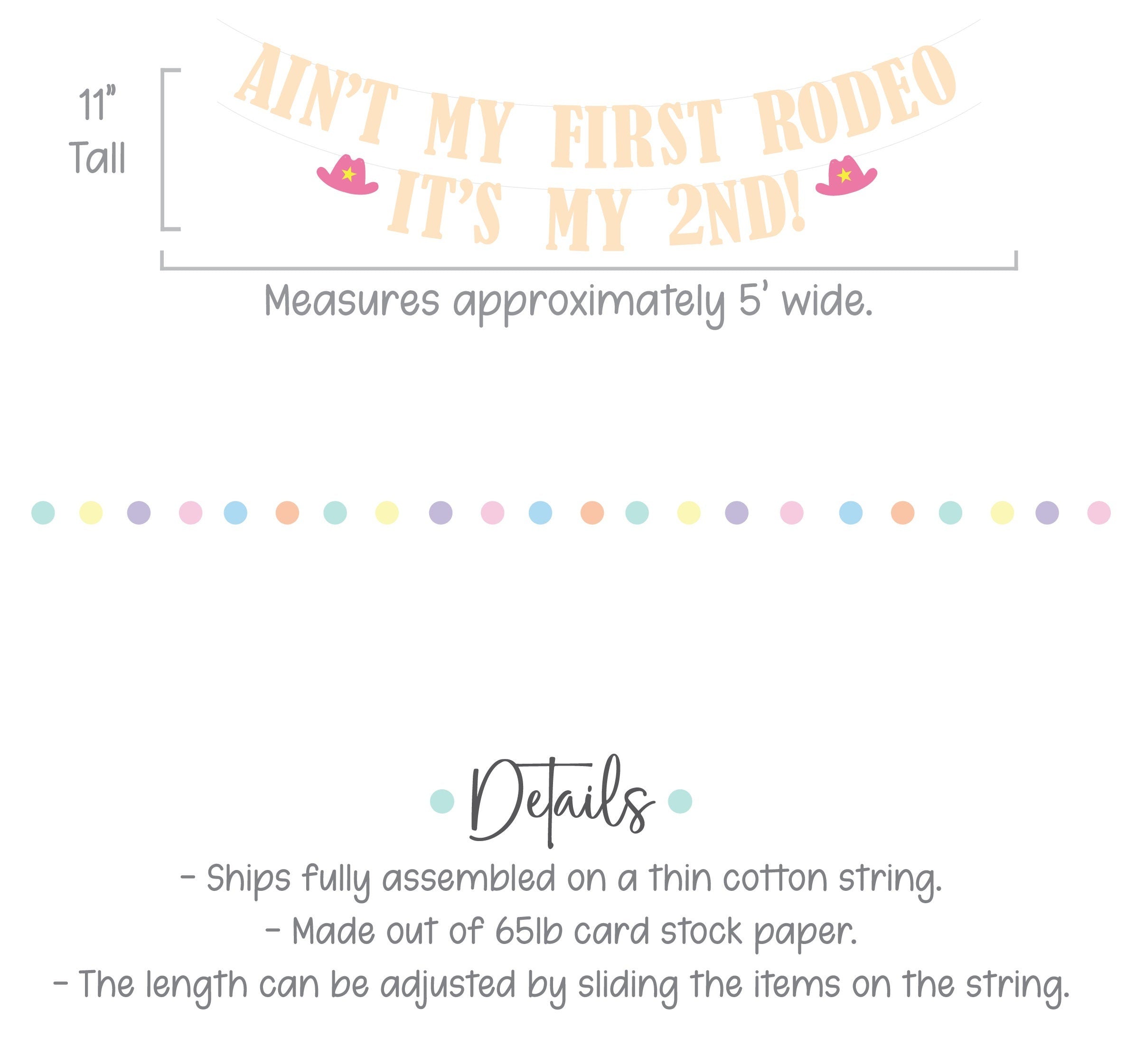 Ain&#39;t My First Rodeo It&#39;s my 2nd, 2nd Birthday Ideas, 2nd Birthday Decorations, Second Birthday Ideas, Second Birthday Decorations