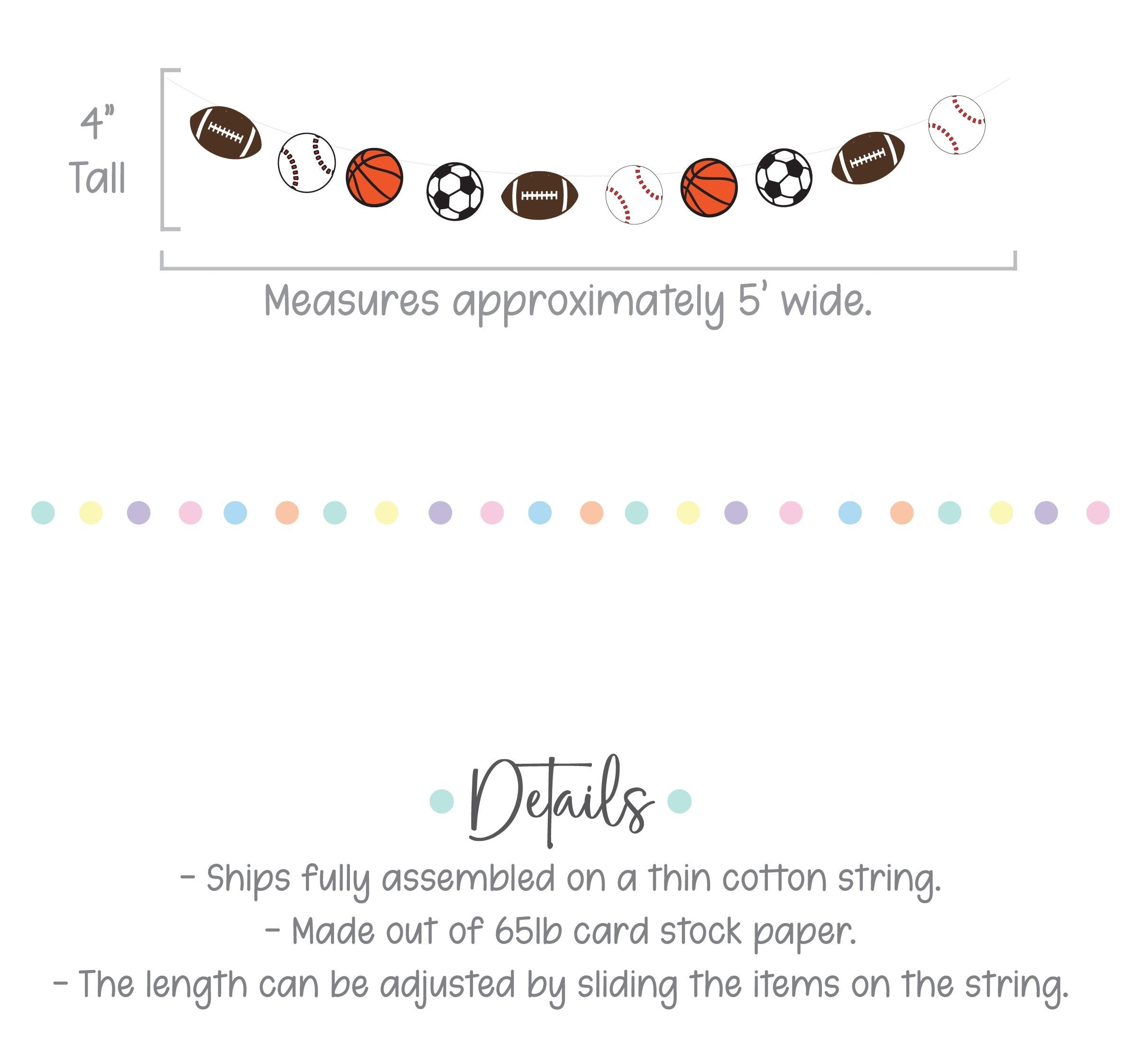 Sports Themed 2nd Birthday Banner, Happy 2nd Birthday, Sports 2nd Birthday, Sports Decorations, Second Birthday Theme Ideas