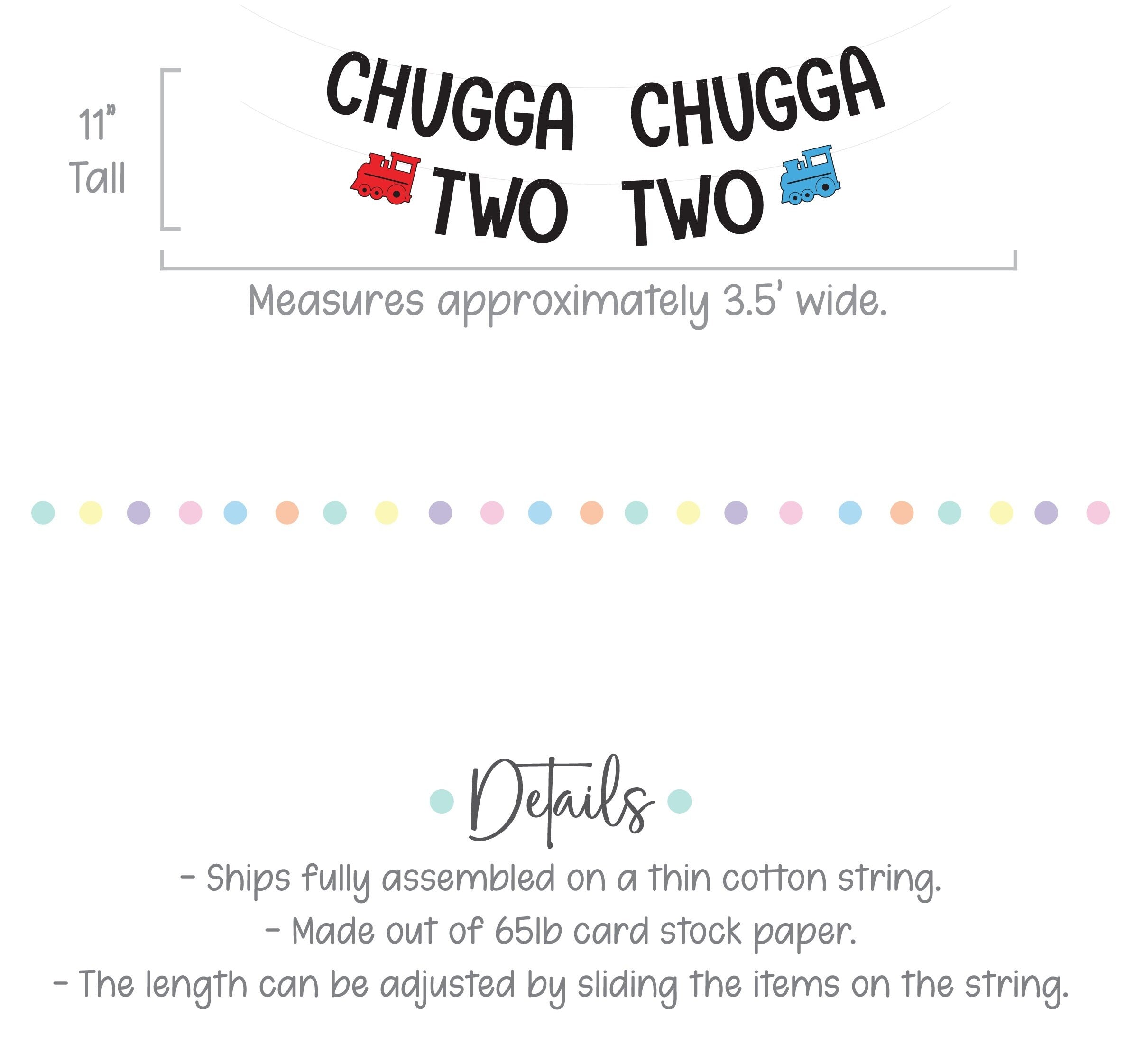 Chugga Chugga Two Two, Train Birthday Banner, Train Birthday Party, Train Party Decorations, Train Birthday, Train Themed Decorations