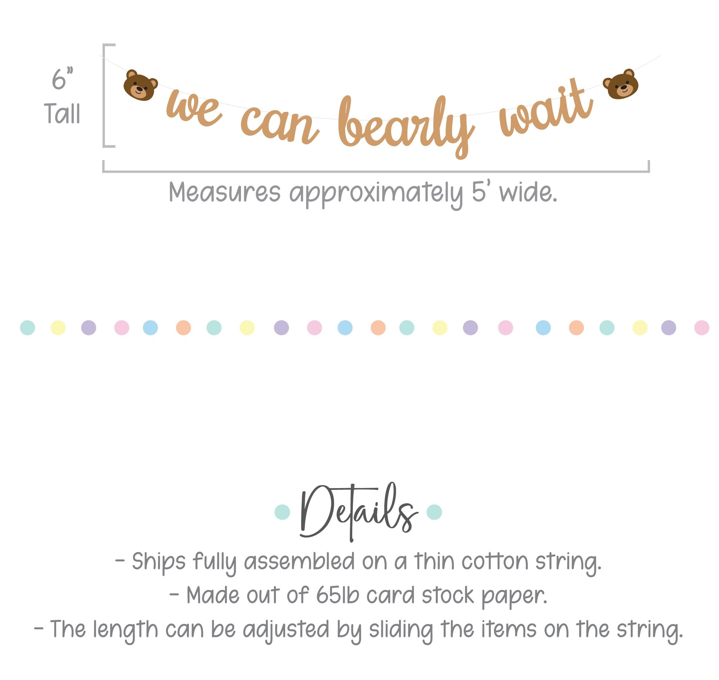 We Can Bearly Wait, We Can Bearly Wait Decorations, Bear Baby Shower, Baby Shower Decorations, Baby Shower Theme Ideas