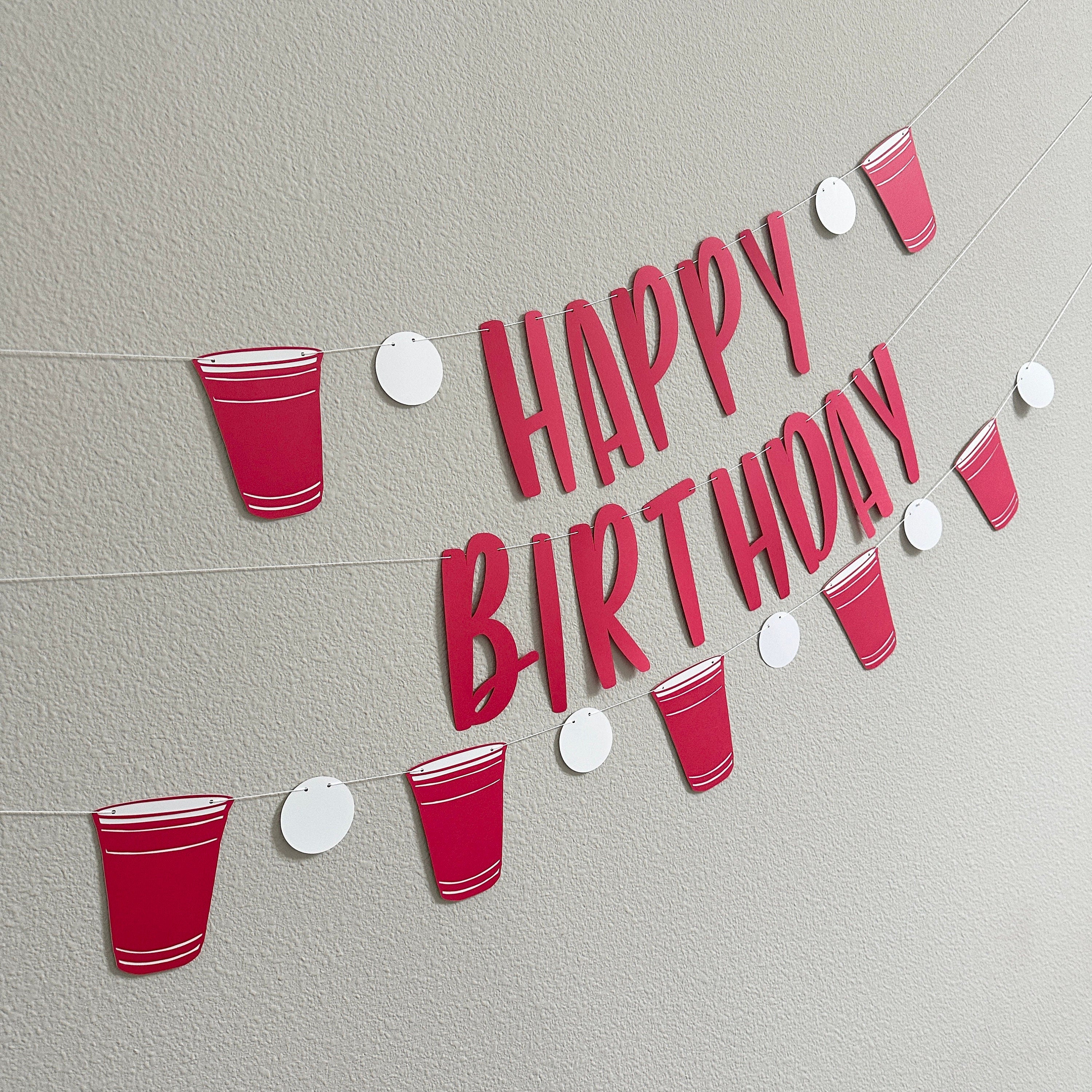 Beer Pong Banner, Beer Pong Garland, Beer Pong Birthday, Beer Pong Decoration, Beer Pong Birthday Decor, Summer Banner, Beer Pong Decoration