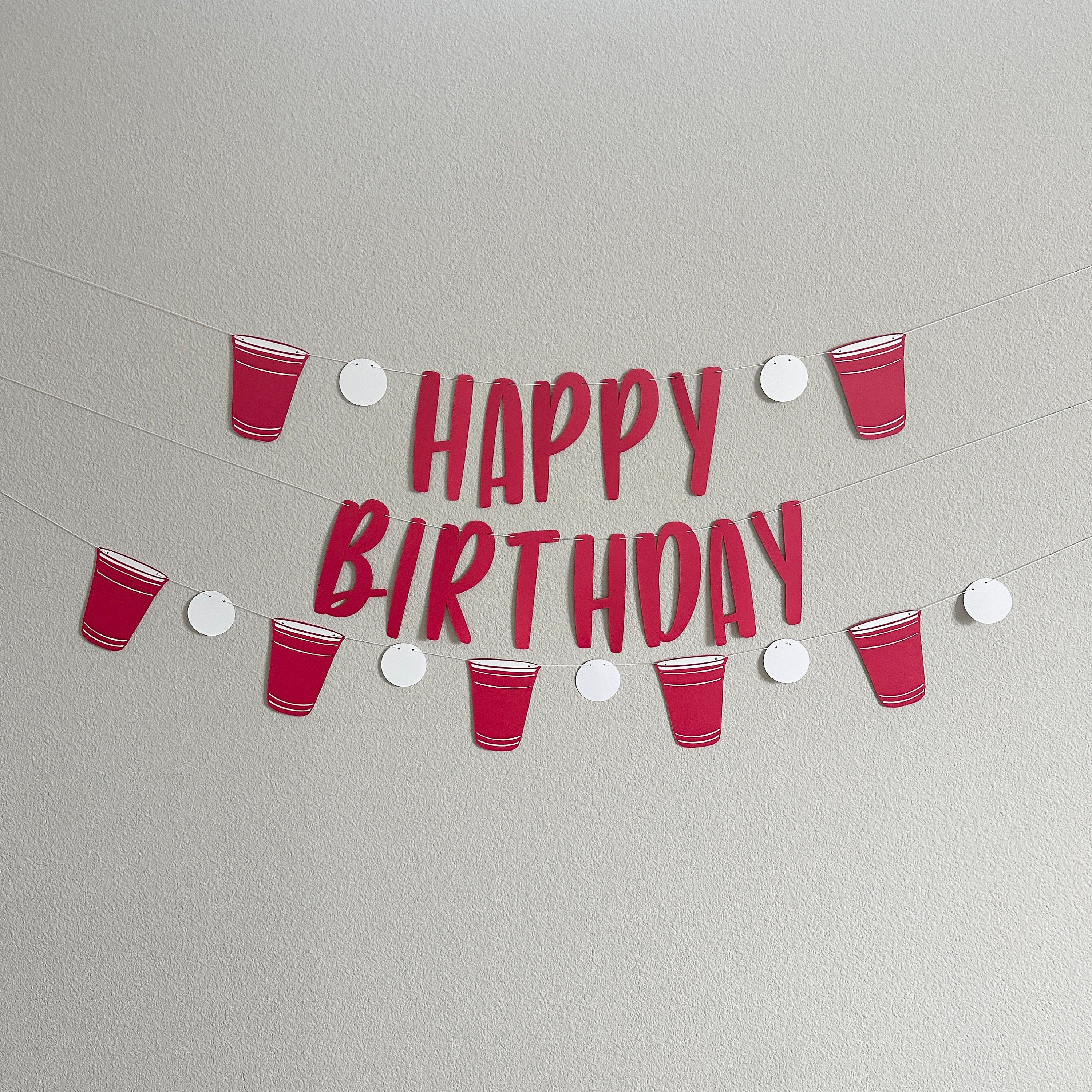 Beer Pong Banner, Beer Pong Garland, Beer Pong Birthday, Beer Pong Decoration, Beer Pong Birthday Decor, Summer Banner, Beer Pong Decoration