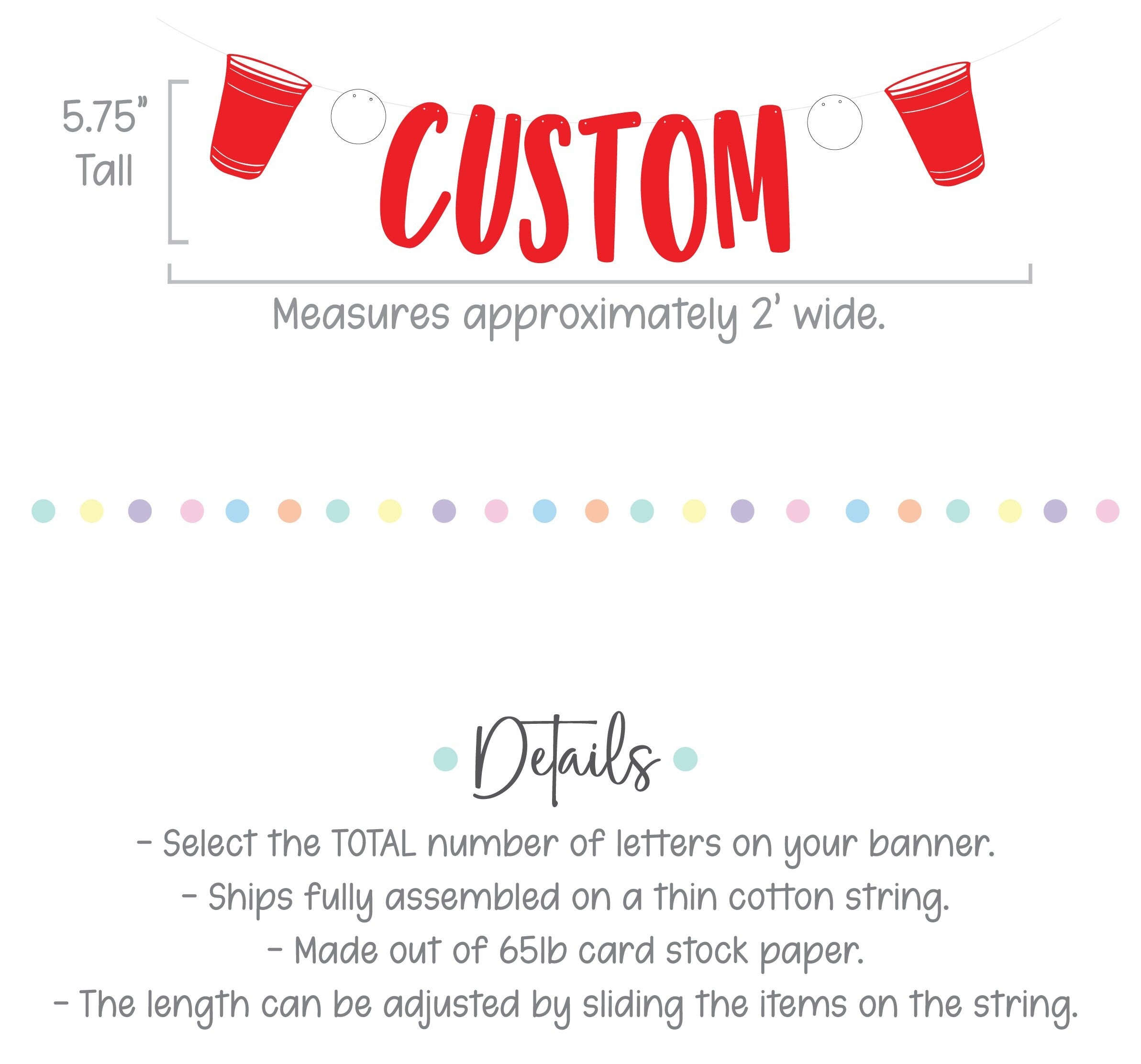 Beer Pong Banner, Beer Pong Garland, Beer Pong Birthday, Beer Pong Decoration, Beer Pong Birthday Decor, Summer Banner, Beer Pong Decoration