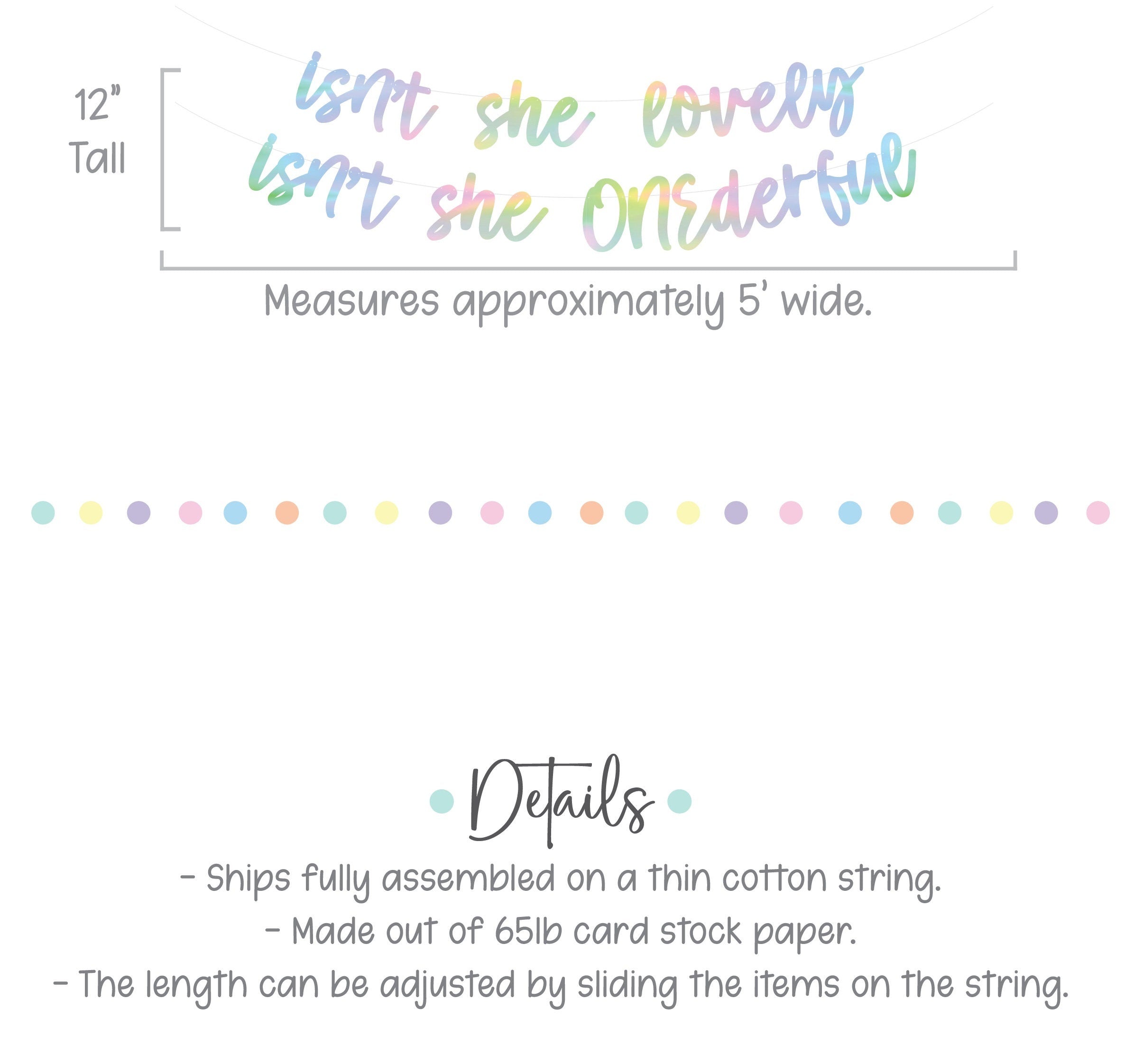 Isn&#39;t She Lovely Isn&#39;t She ONEderful, 1st Birthday Ideas, Isn&#39;t She Lovely, Isn&#39;t She Onederful, First Birthday Banner Decorations