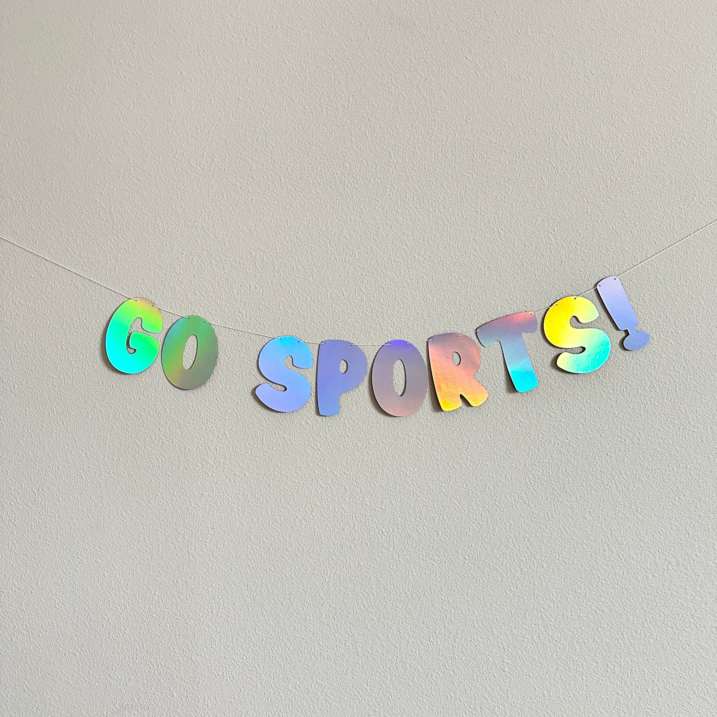 Go Sports, Go Sports Banner, Sports Decorations, Sports Banner, Yay Sports, Big Sports Fan, Sports Themed Party