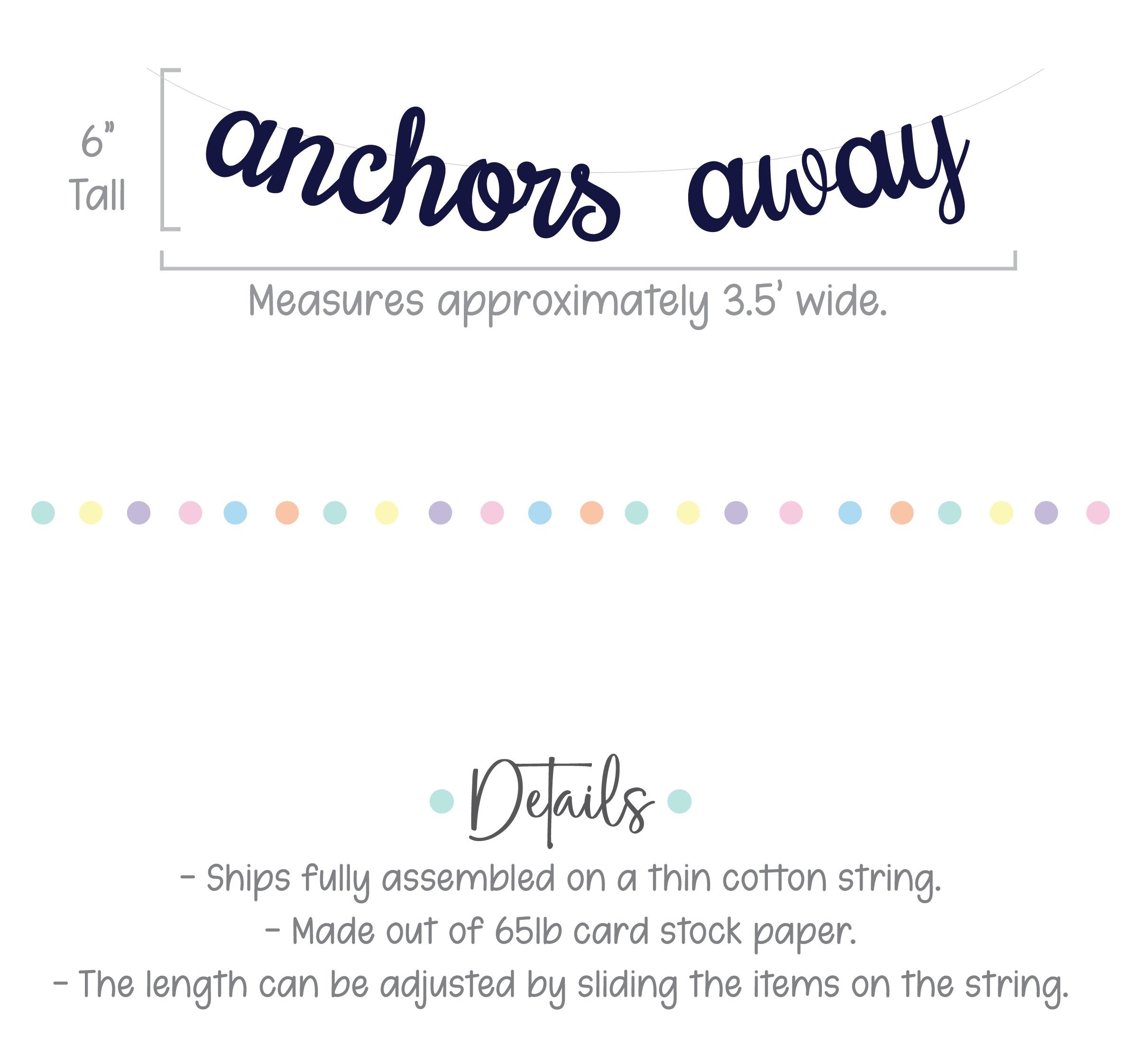 Anchors Away, Anchors Away Banner, Nautical Decorations, Sail Boat Birthday, Sailor Bachelorette, Nautical Theme, Yacht Decorations