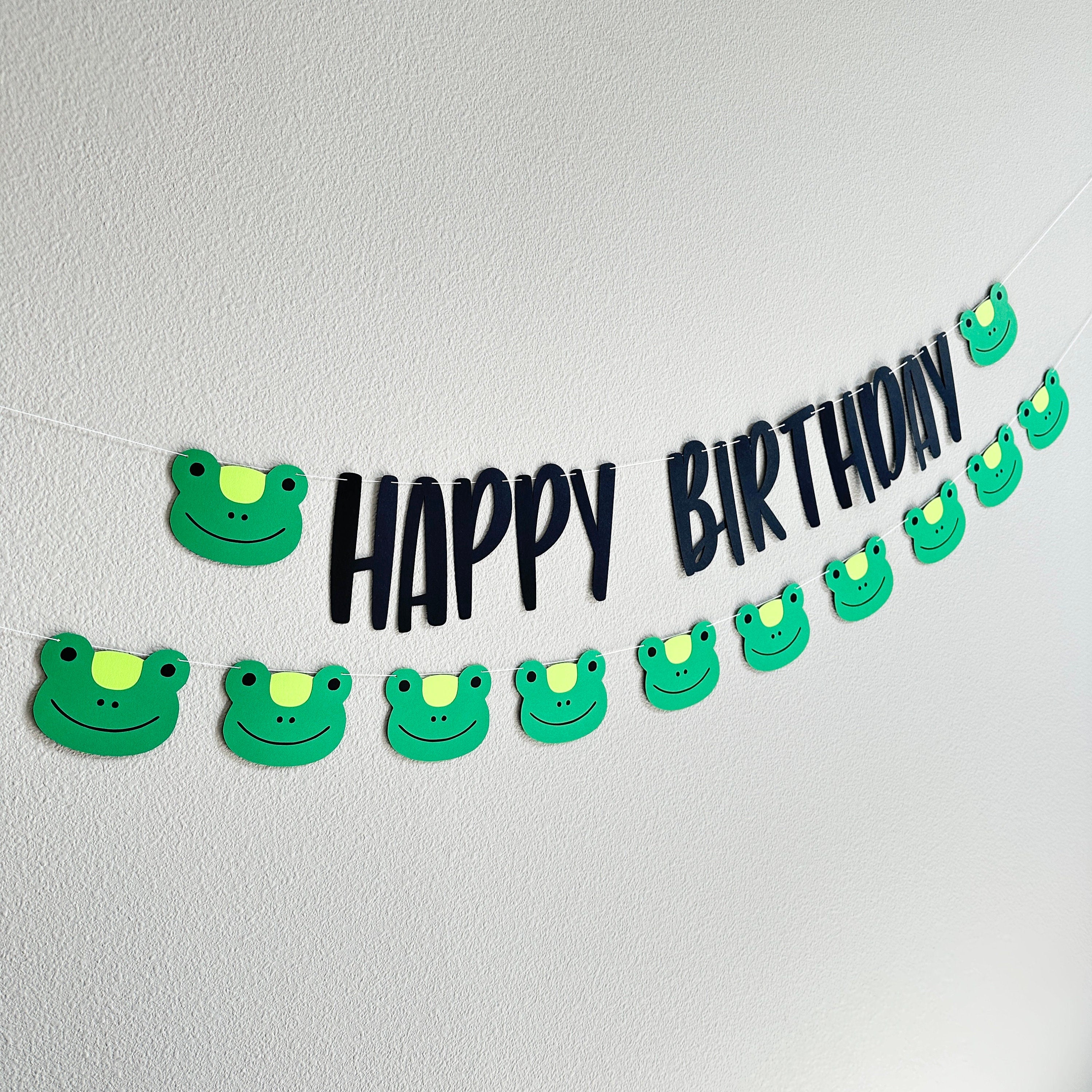 Frog Birthday Banner, Frog Birthday, Frog Decorations, Cute Frog Decorations, Babies Room Frogs, Frog Birthday Party Decorations,