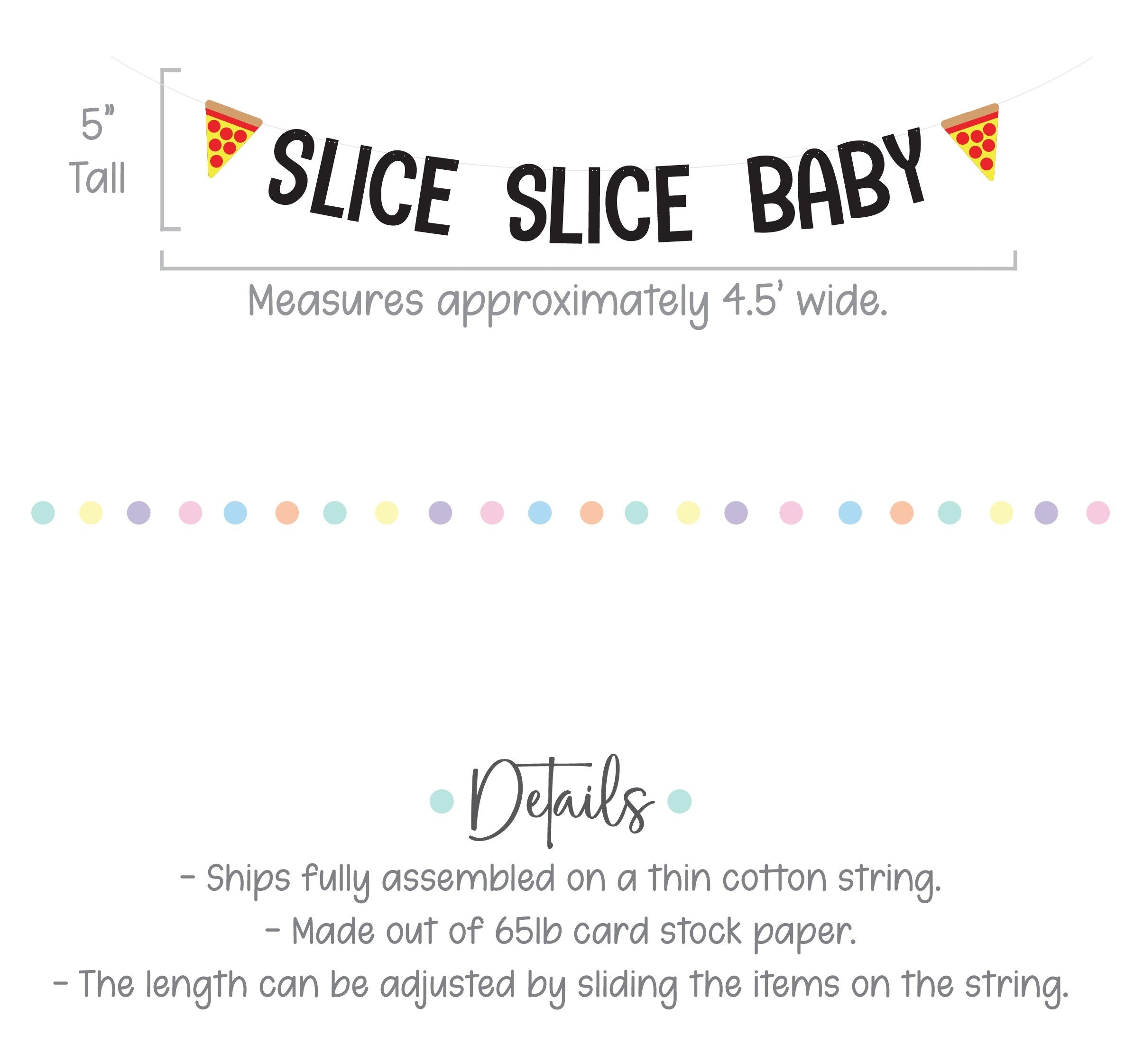 Slice Slice Baby, Slice Slice Baby Banner, Pizza Themed Baby Shower, Baby Shower Theme Ideas, Pizza Baby Shower