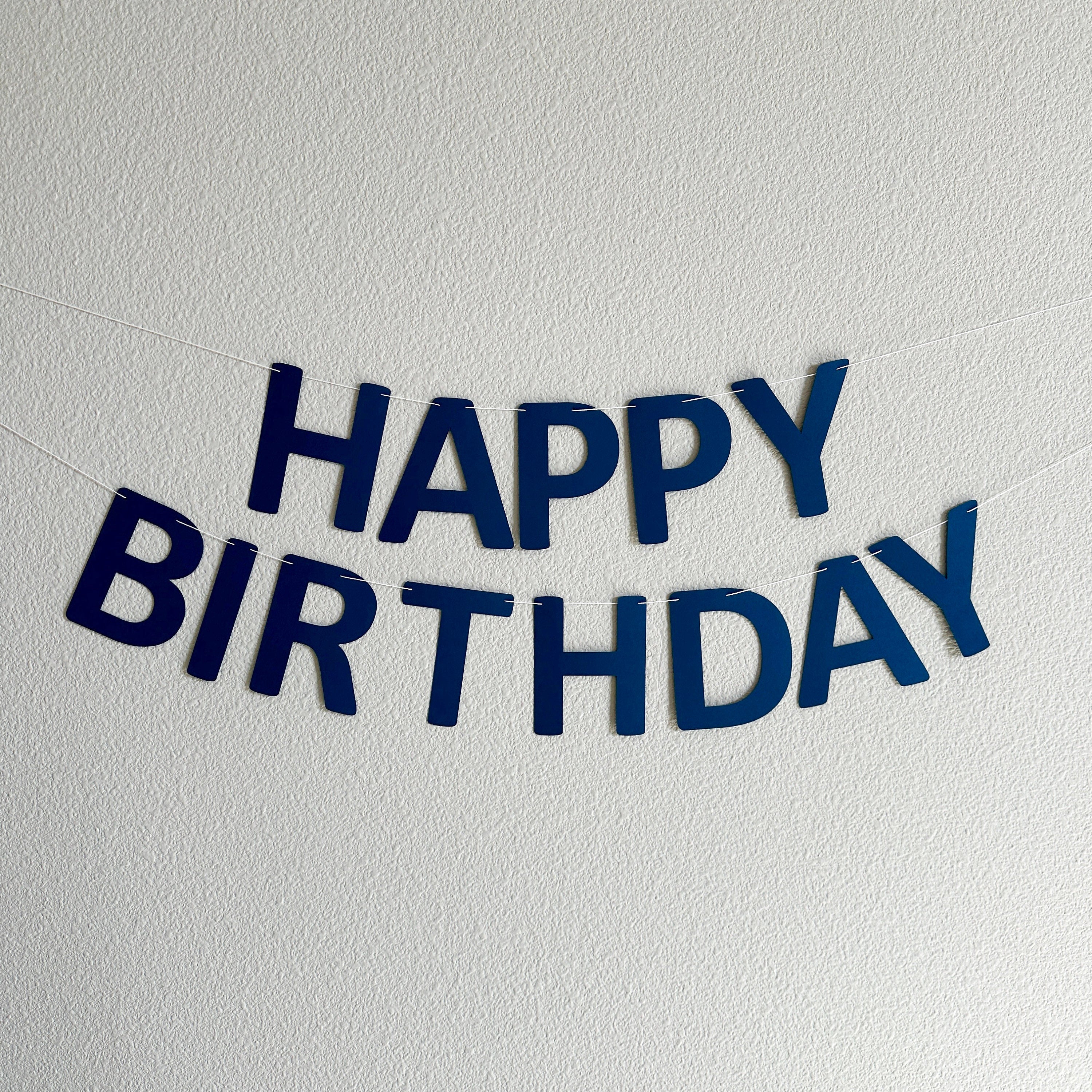 Navy Blue Happy Birthday Banner, Boy Birthday Banner, Navy Banner, Navy Customize Banner, Navy Birthday Banner, Navy Party Decor