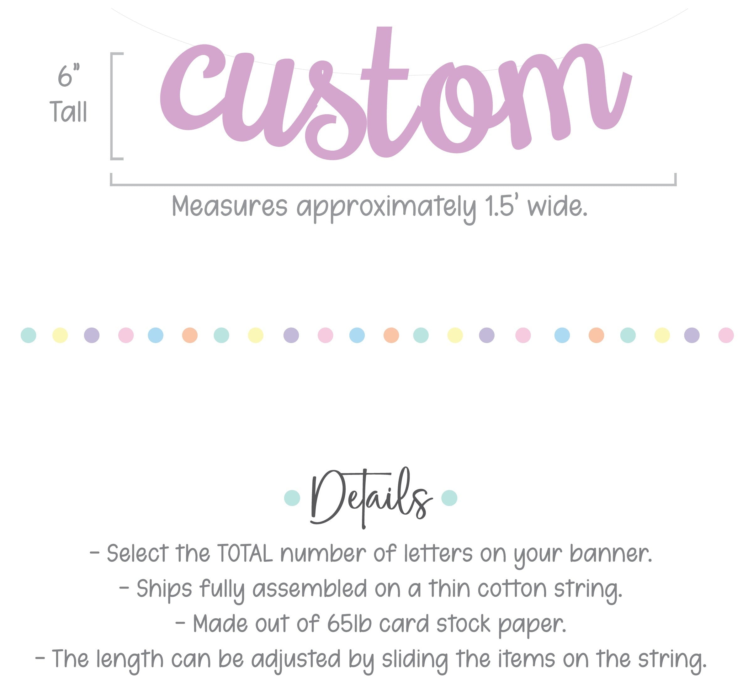 Happy Birthday Banner, Cursive Birthday Banner, Lavender Decorations, Lavender Birthday Party Decorations