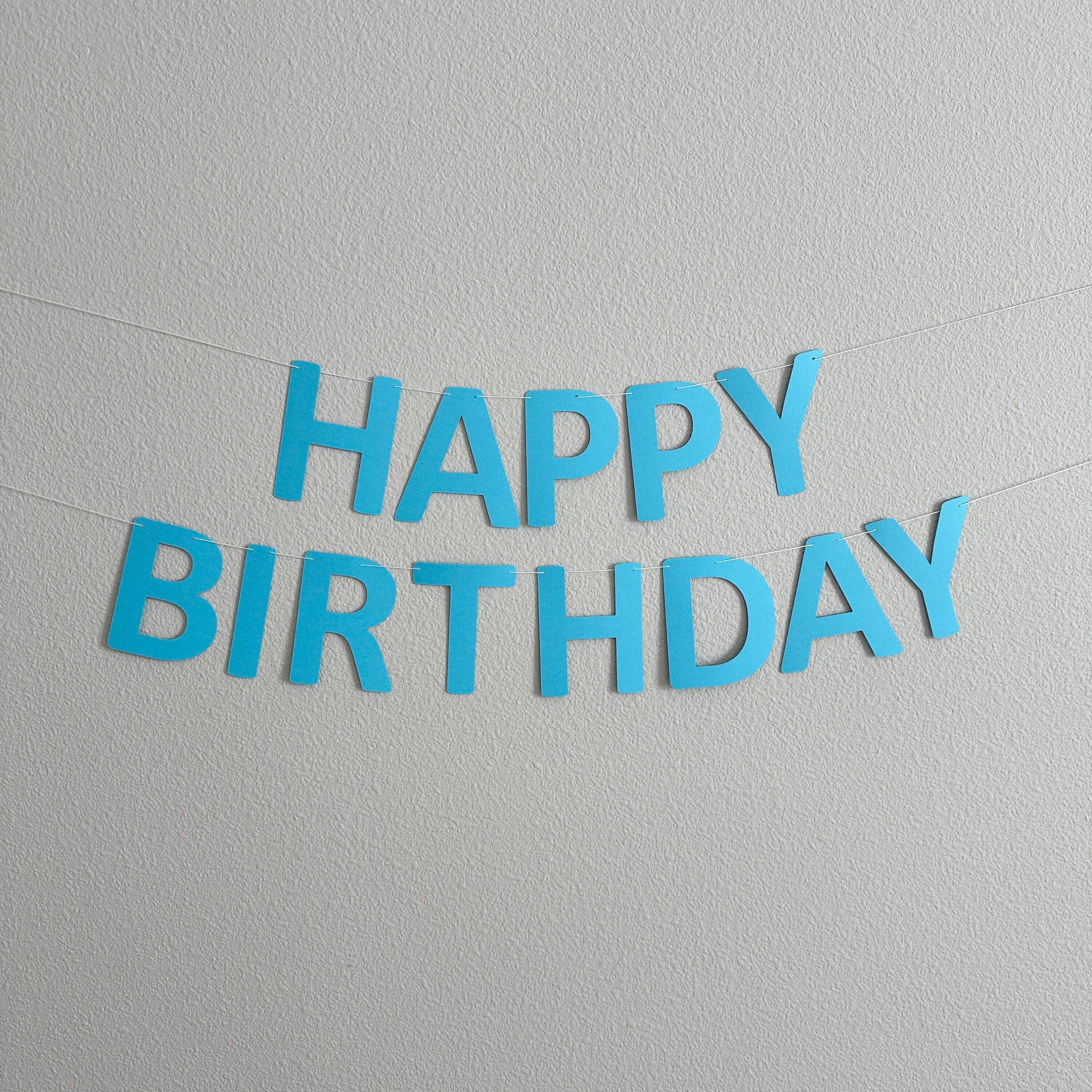 Blue Happy Birthday Banner, Boy Birthday Banner, Blue Banner, Blue Customize Banner, Light Blue Birthday Banner, Blue Party Decor, Blue BDay