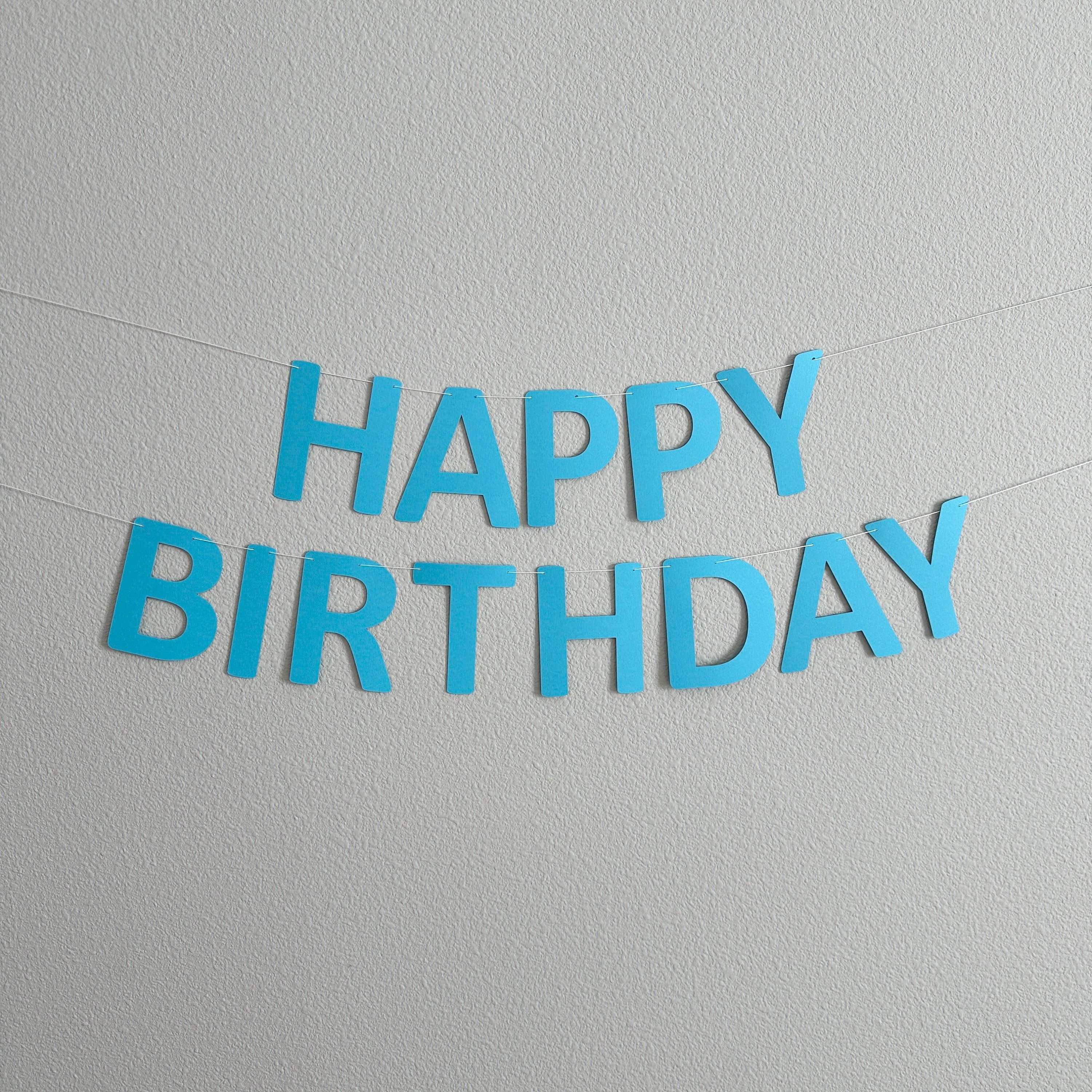 Blue Happy Birthday Banner, Boy Birthday Banner, Blue Banner, Blue Customize Banner, Light Blue Birthday Banner, Blue Party Decor, Blue BDay
