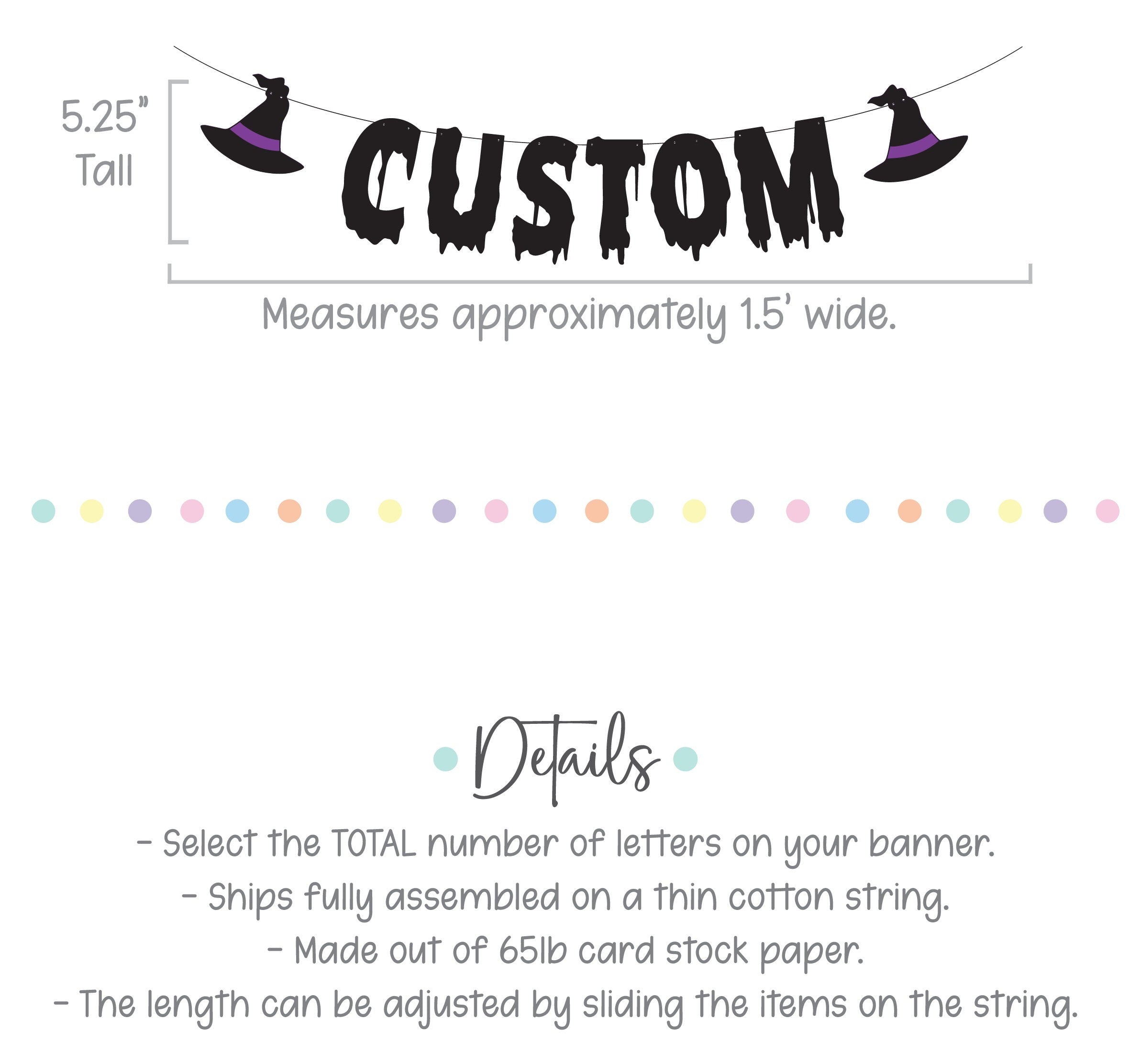 This Witch Is Getting Hitched, Witch Bachelorette Party, Witch Themed Engagement Party, Witch Themed Wedding, Custom Witch Banner