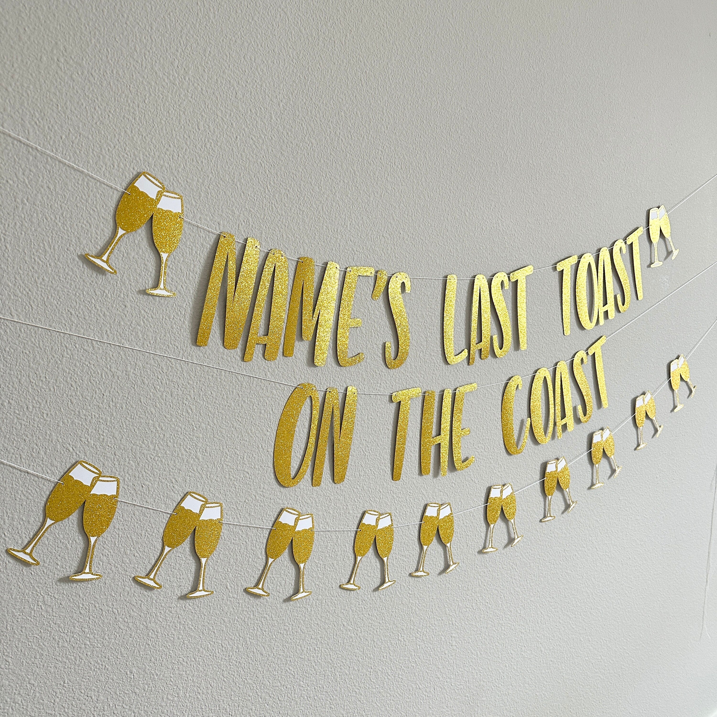 Last Toast On The Coast, Coastal Bachelorette, Beach Bachelorette, Bachelorette Decorations, California Bachelorette, Best Bachelorette