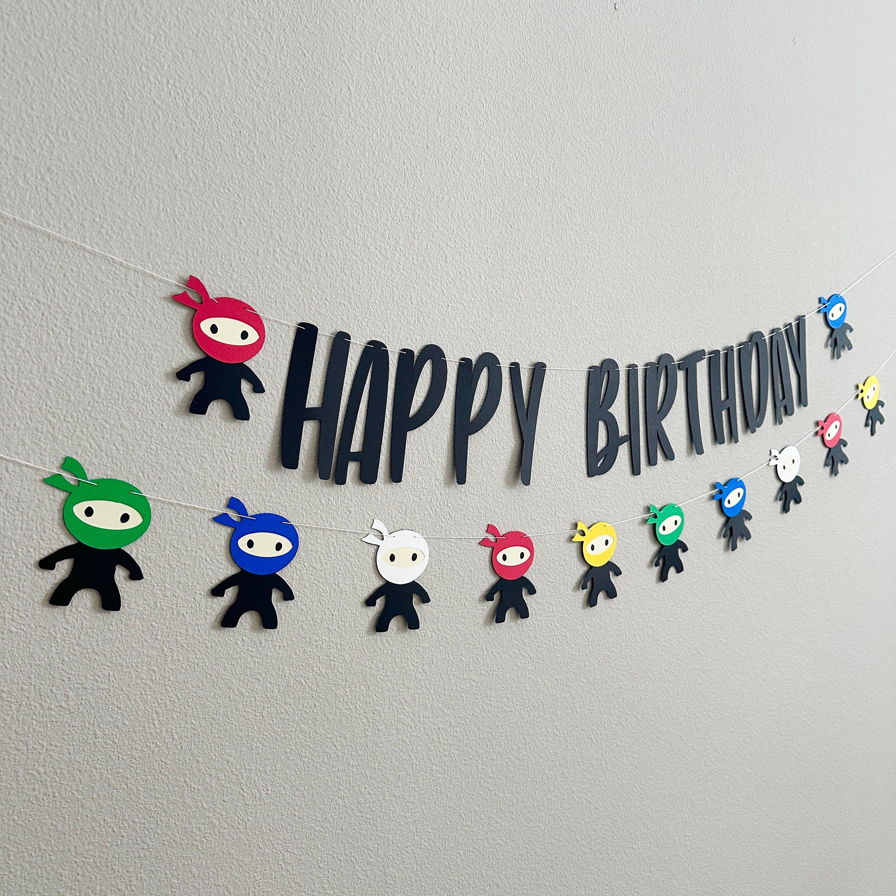 Custom Ninja Banner, Ninja Garland, Ninja Party Garland, Ninja Party Decorations, Ninja Decorations, Ninja Party Banner