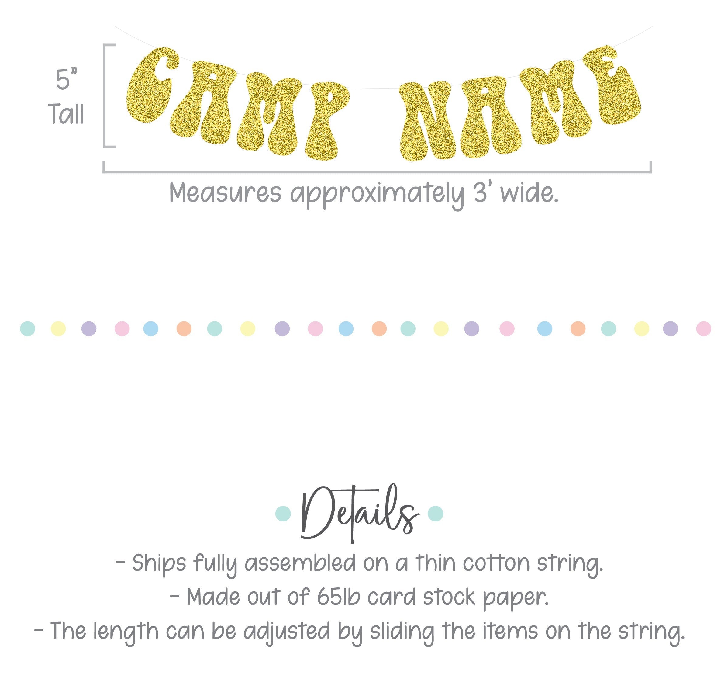 Camp Name Banner, Camp Banner, Birthday Camp Decorations, Camp Theme Decorations, Custom Camp Banner, Camp Bachelorette, Camplorette