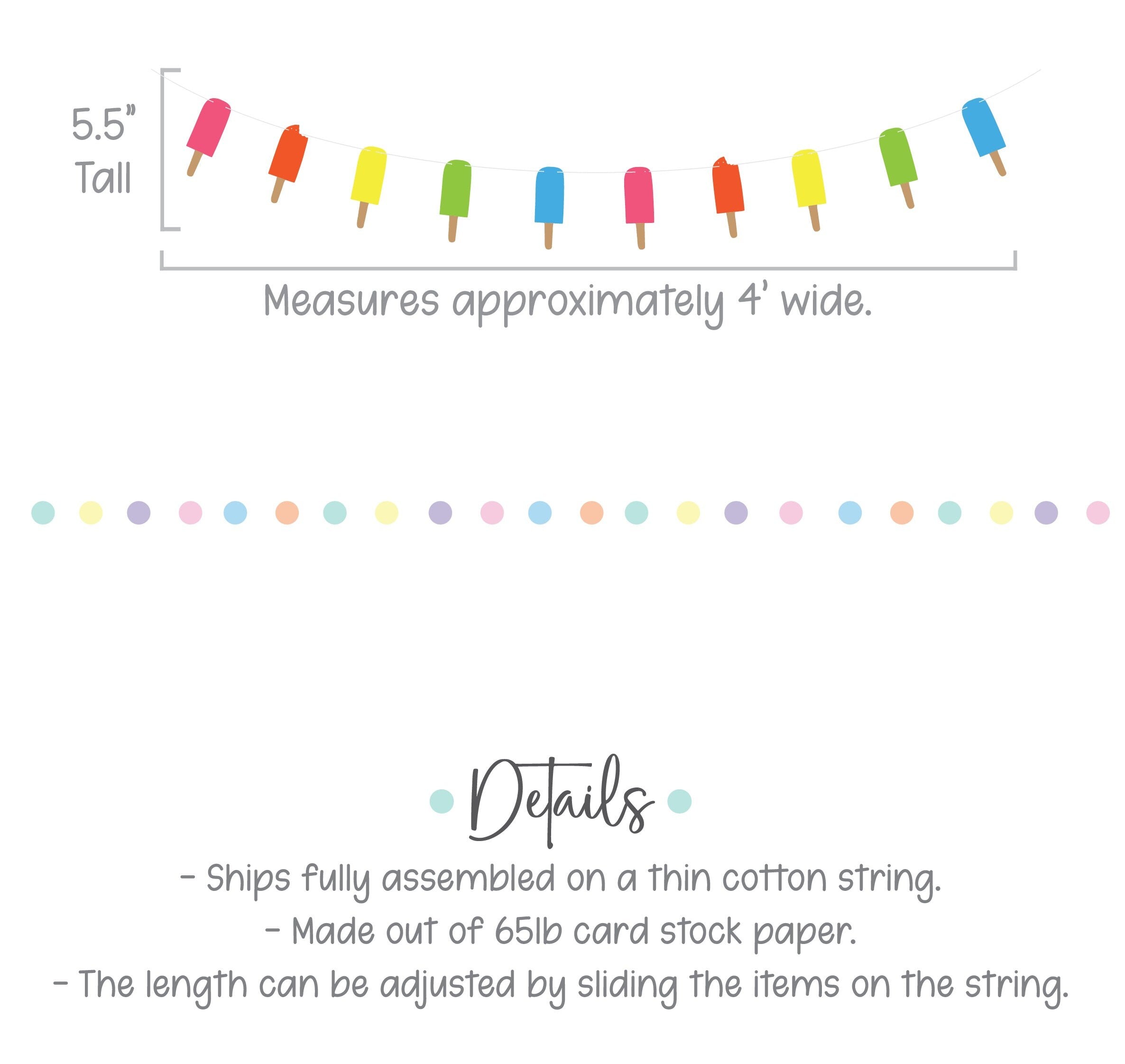 Popsicle Themed Birthday Banner, Summertime Birthday Banner, Summer Birthday Banner, Summer Birthday, Custom Popsicle Banner
