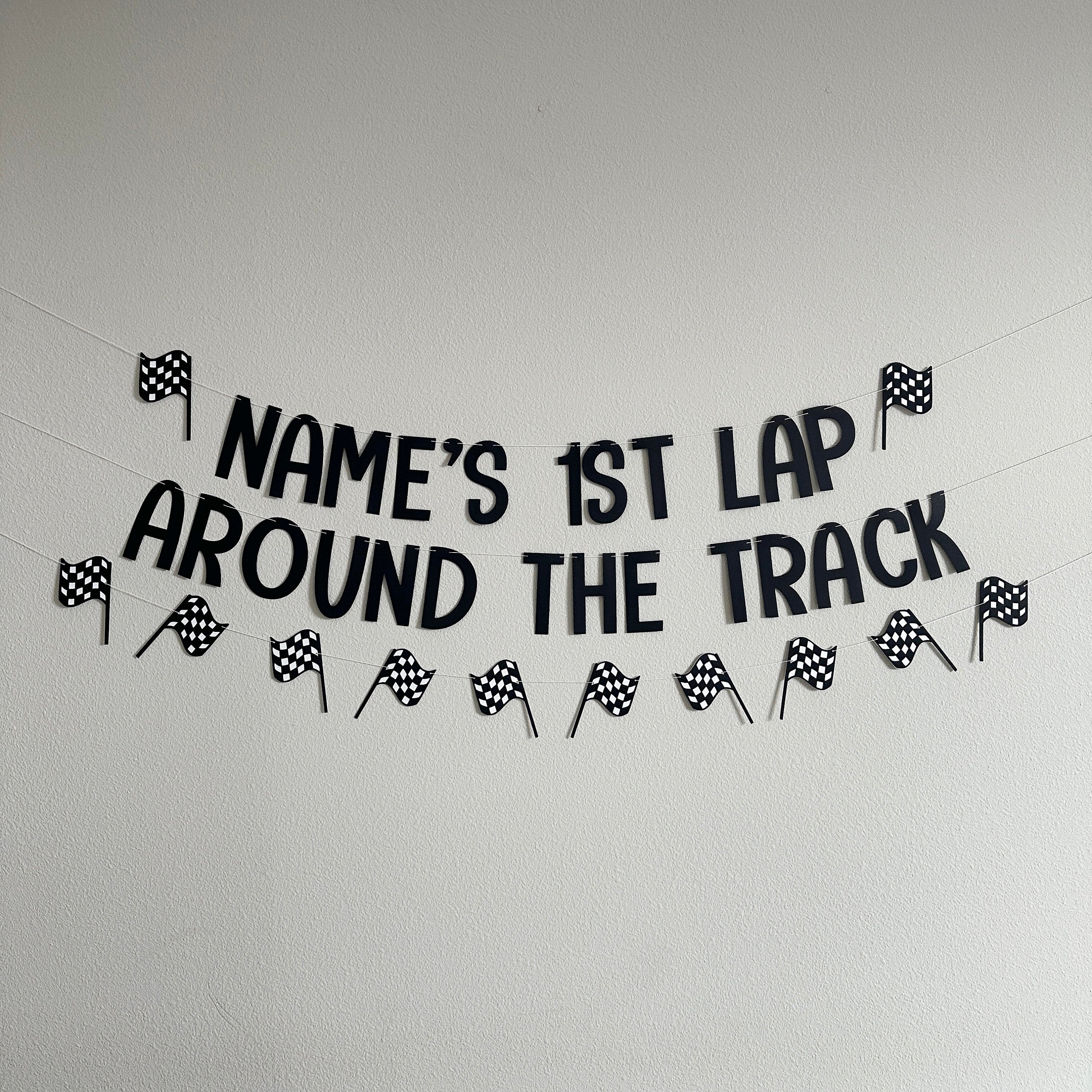1st Lap Around The Track, Racing 1st Birthday Decorations, 1st Birthday Party, First Birthday Ideas, First Lap Around The Track