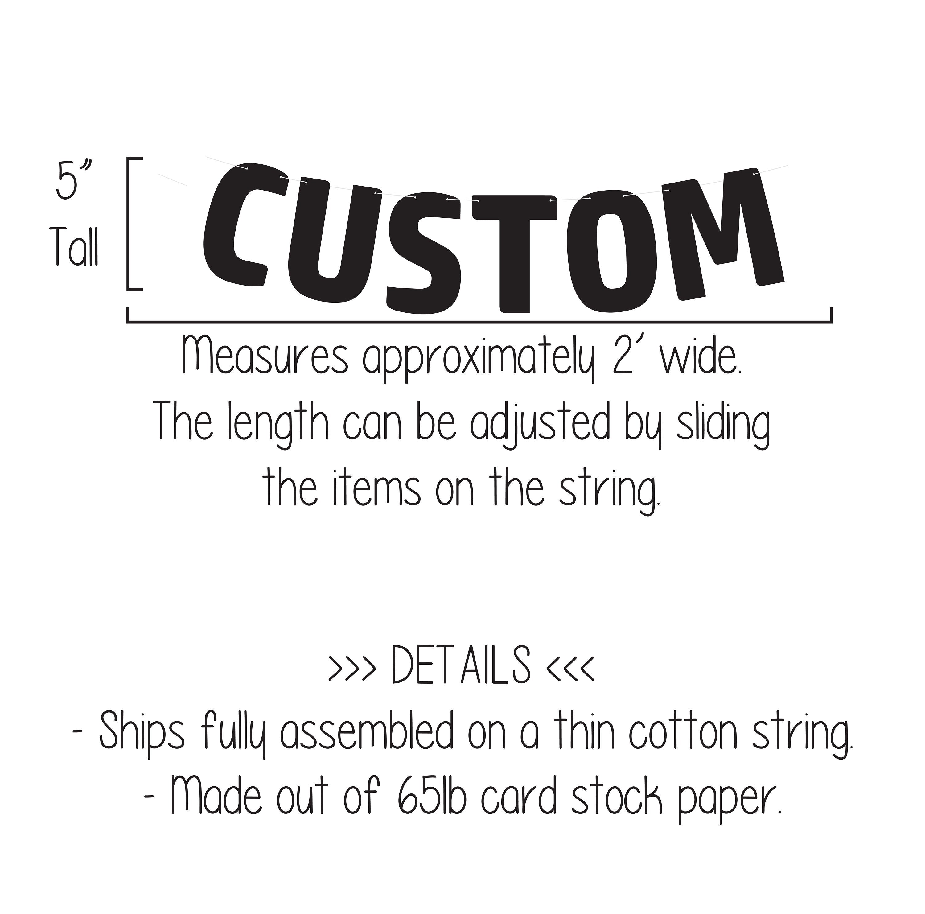 Custom Banner, Custom Black Banner, Customizable Banner, Custom Fun Font Banner, Custom Sign, Custom Birthday Banner