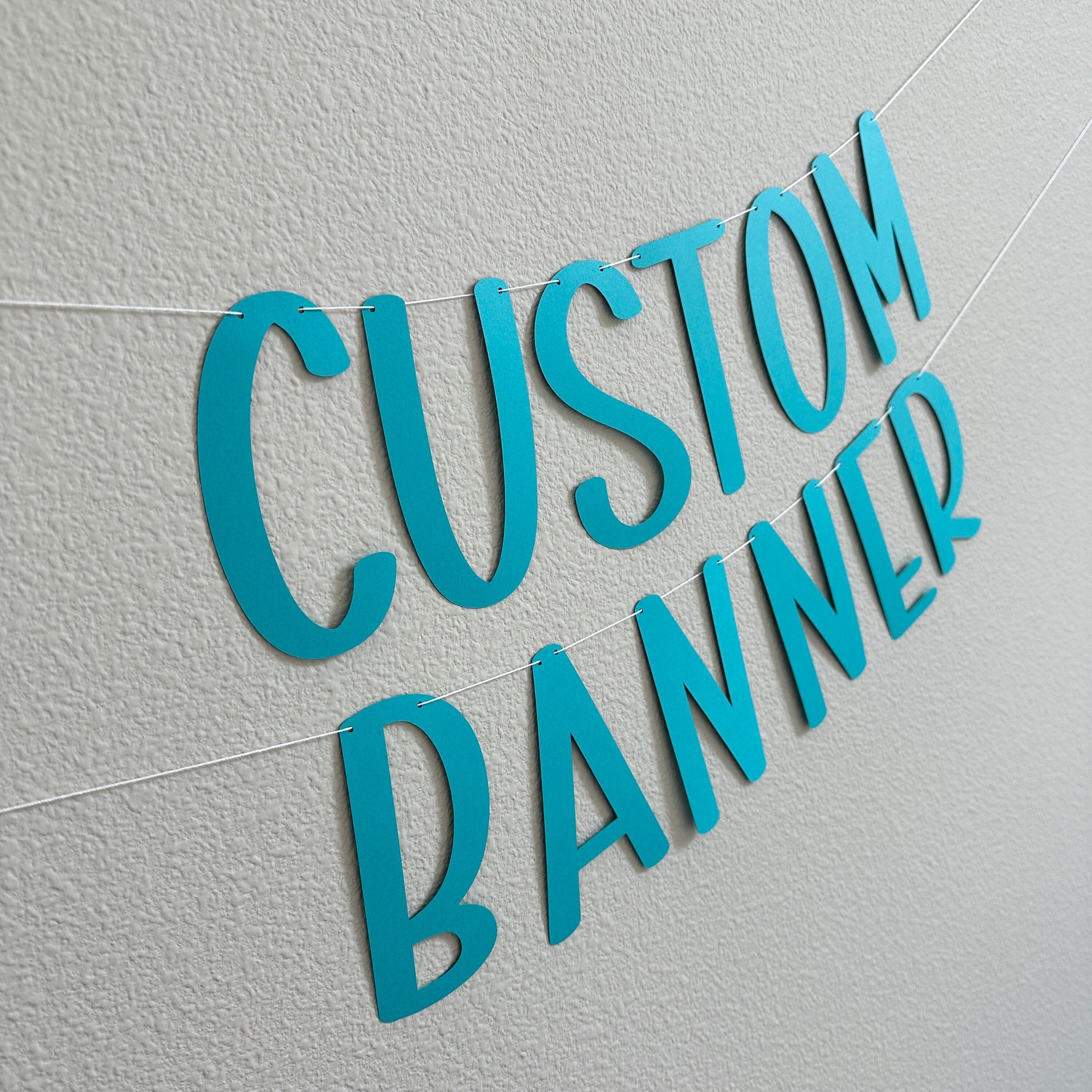 Custom Teal Banner, Teal Banner, Teal Decorations, Teal Party, Custom Banner, Personalized Teal Banner