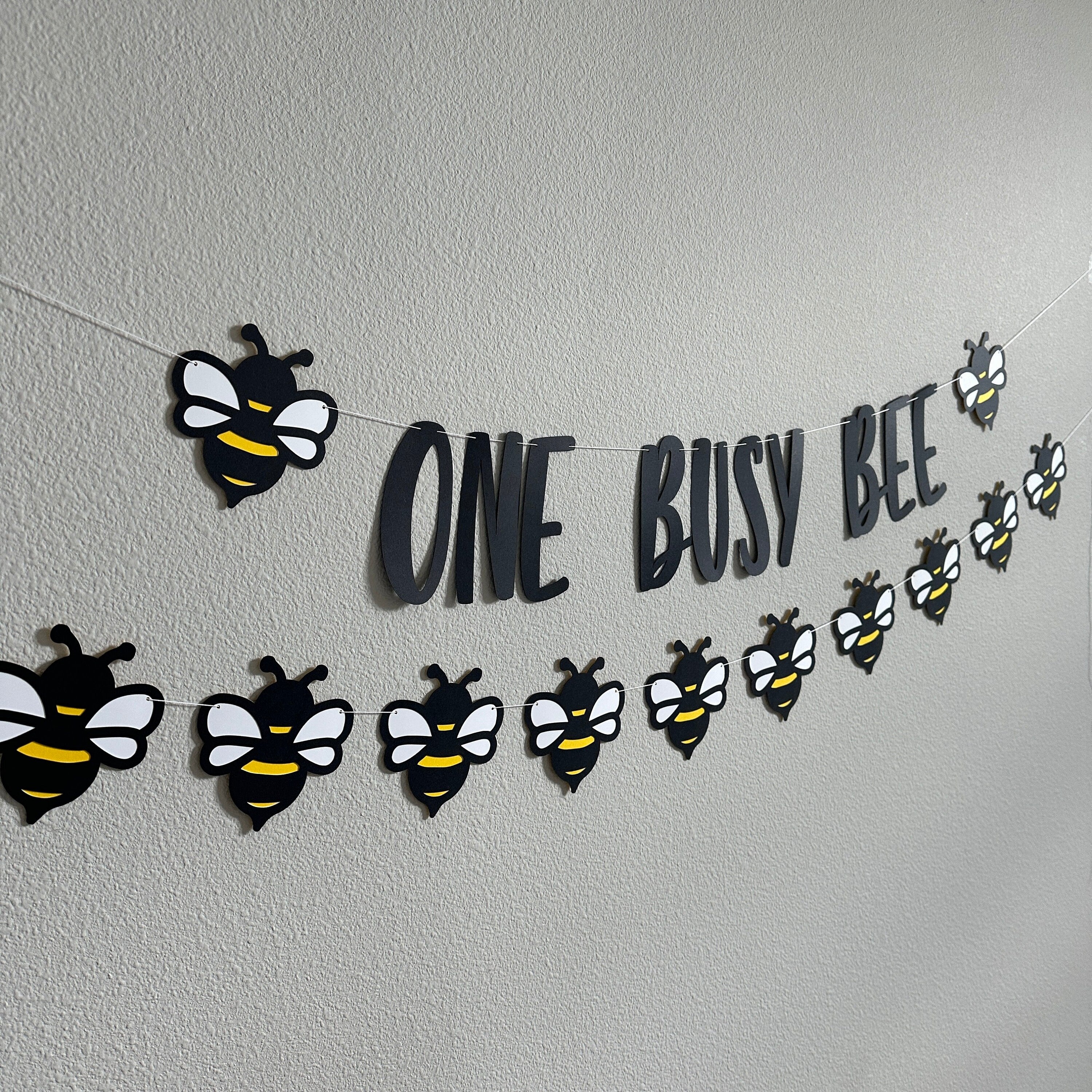 One Busy Bee, One Busy Bee Banner, One Busy Bee Decorations, Bee Birthday, Bee 1st Birthday, Bee First Birthday, Bee Decorations