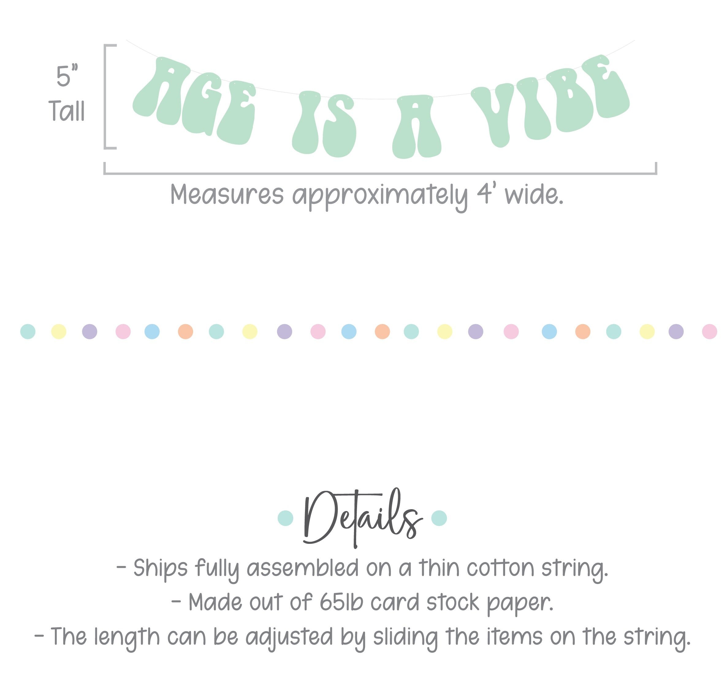 Age Is A Vibe, 11 Is A Vibe, Vibe Birthday, Vibe Party, Vibe Decorations, My Vibe Birthday Banner