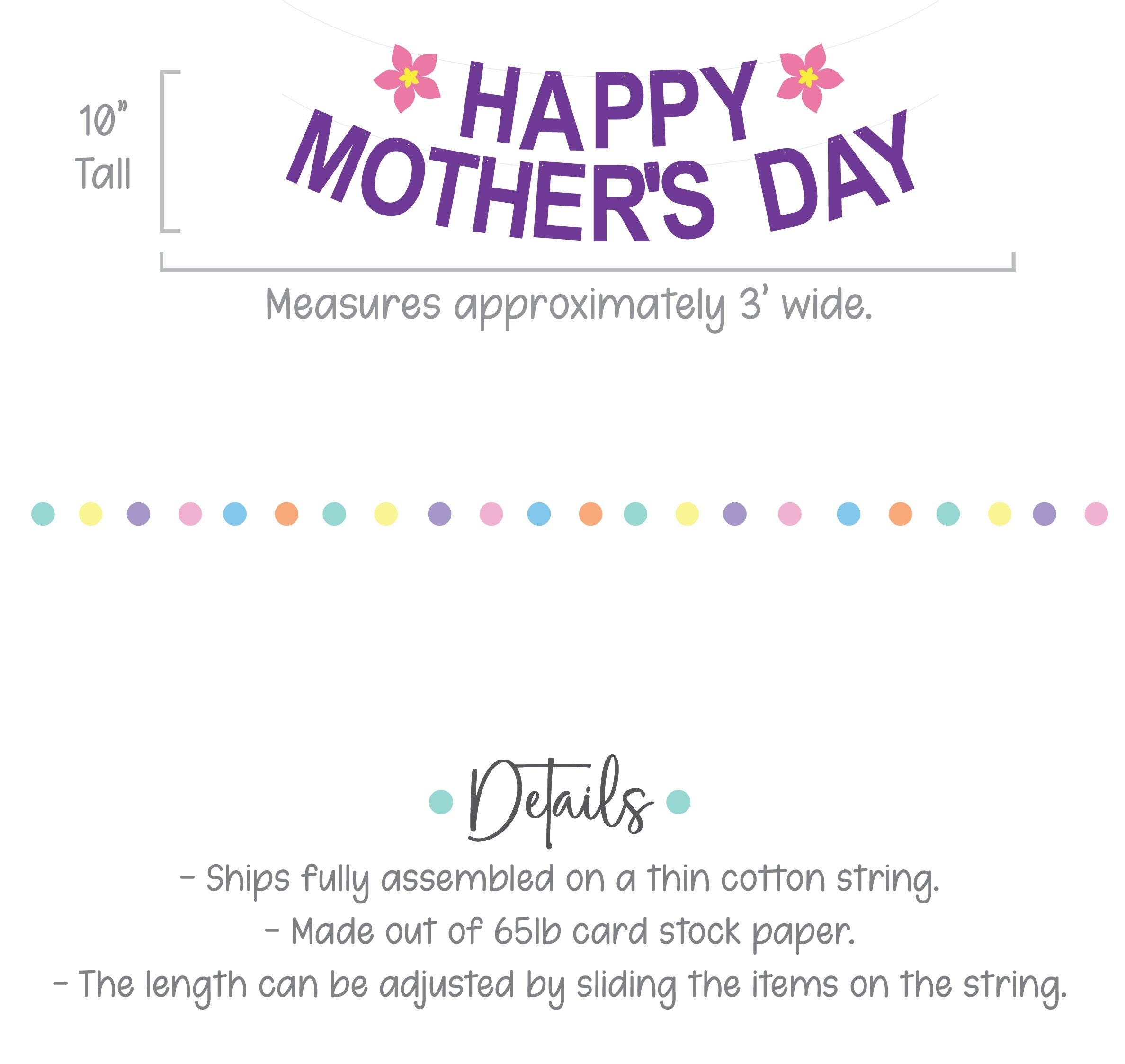Happy Mother&#39;s Day, Happy Mother&#39;s Day Banner, Mother&#39;s Day Banner, Mother&#39;s Day Decorations, Mother&#39;s Day Gift, Happy Mother&#39;s Day Present