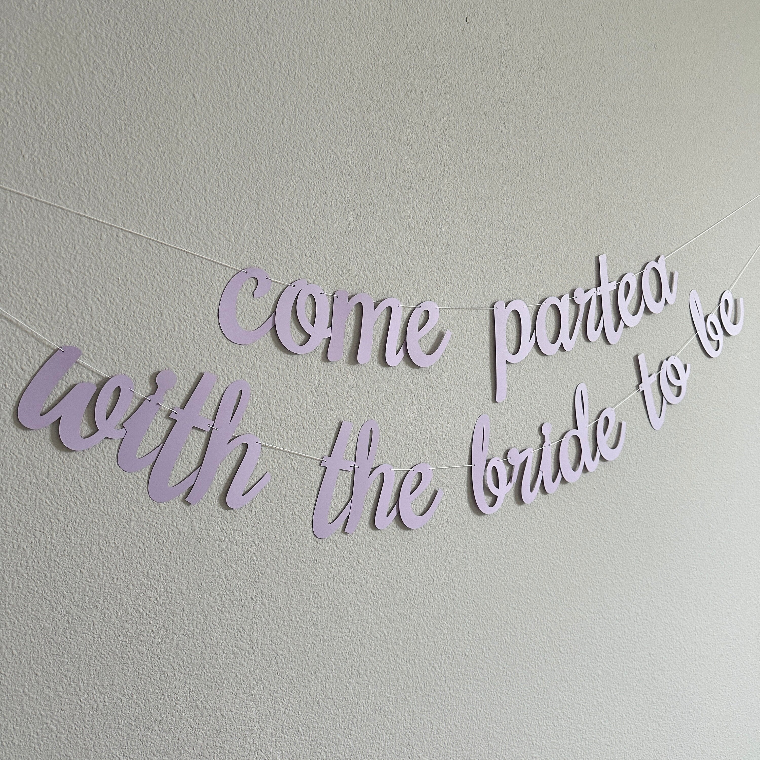 Come Partea With The Bride To Be, Bridal Shower Decorations, Tea Party Bachelorette, Tea Party Bridal Shower