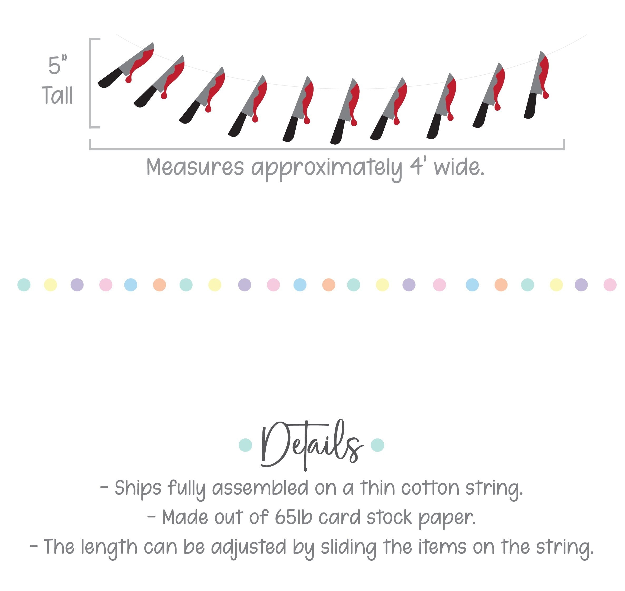 Custom Red Banner, Halloween Knives, Knife Banner, Custom Halloween Banner, Customizable Banner, Custom Halloween Font Banner