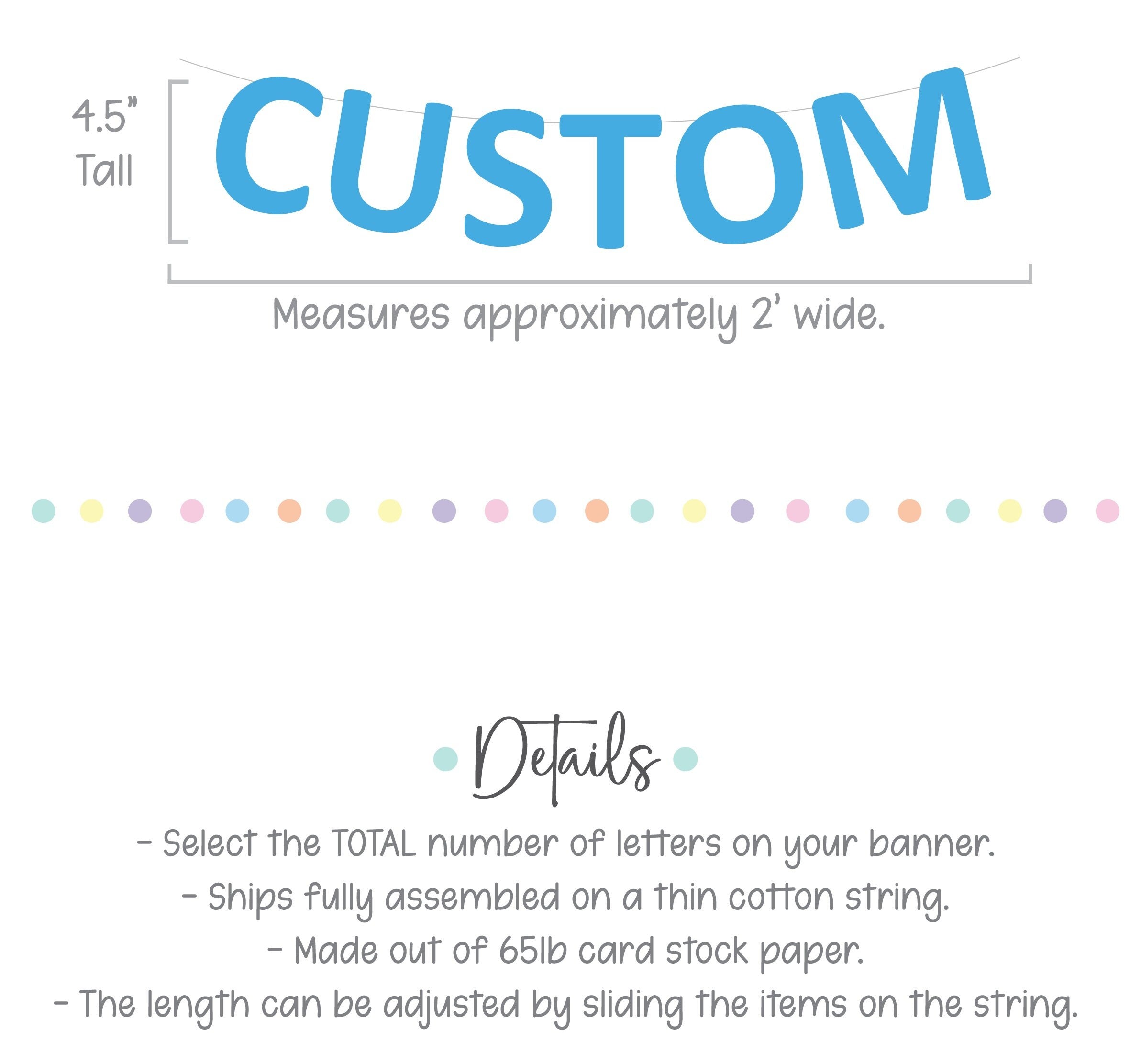 Blue Happy Birthday Banner, Boy Birthday Banner, Blue Banner, Blue Customize Banner, Light Blue Birthday Banner, Blue Party Decor, Blue BDay