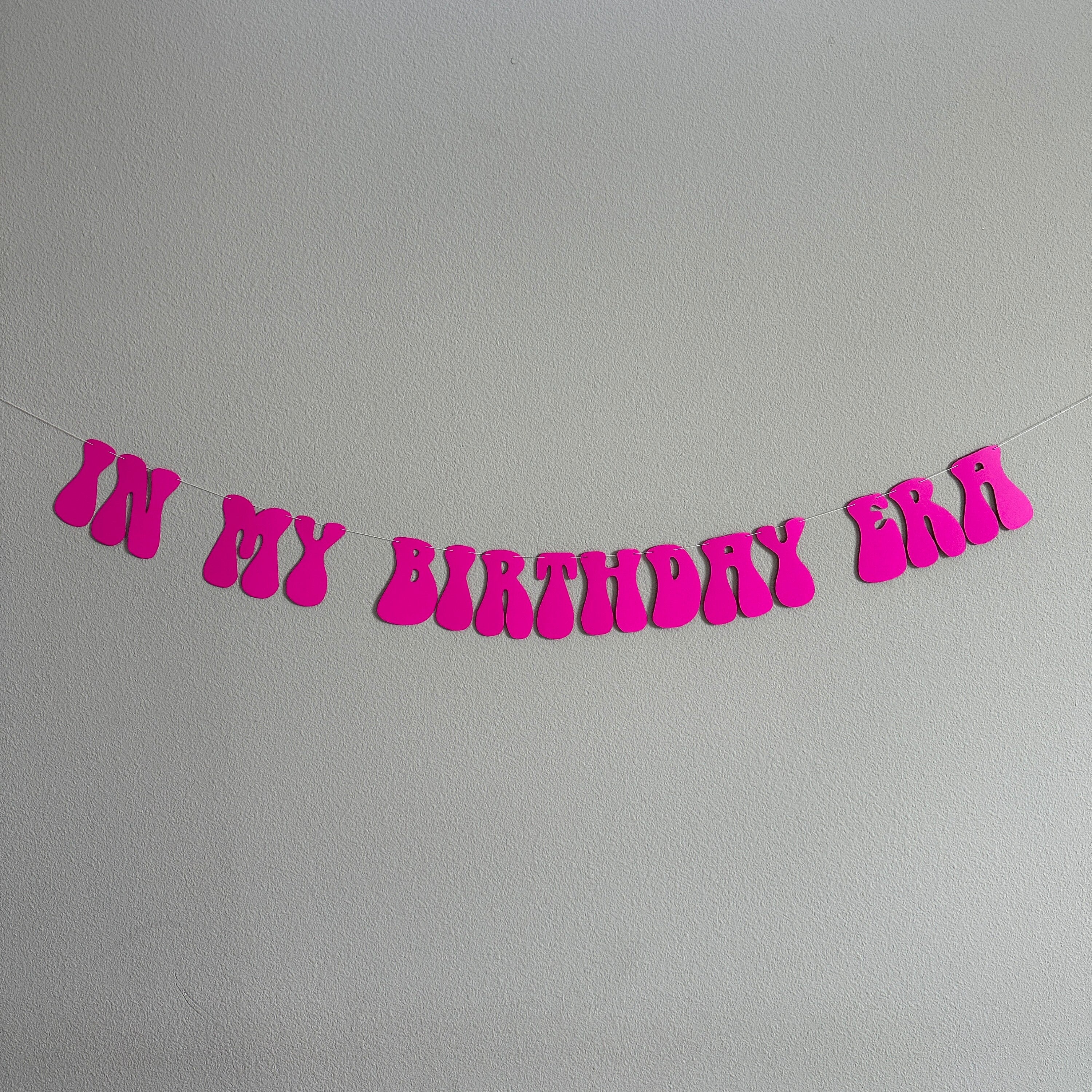In My Birthday Era, In My Birthday Era Banner, Fuchsia Banner, Birthday Era Decorations, Hot Pink Decorations