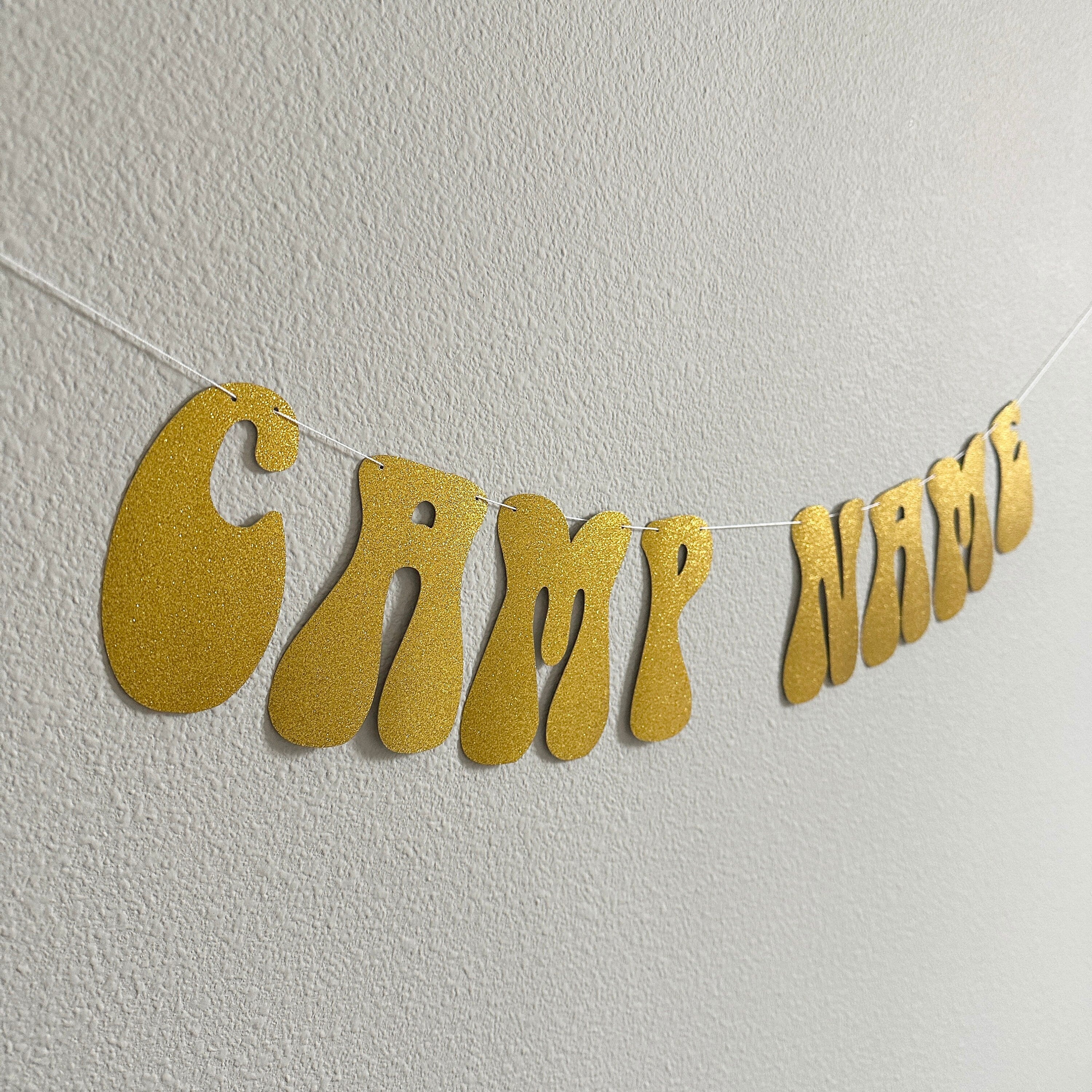 Camp Name Banner, Camp Banner, Birthday Camp Decorations, Camp Theme Decorations, Custom Camp Banner, Camp Bachelorette, Camplorette