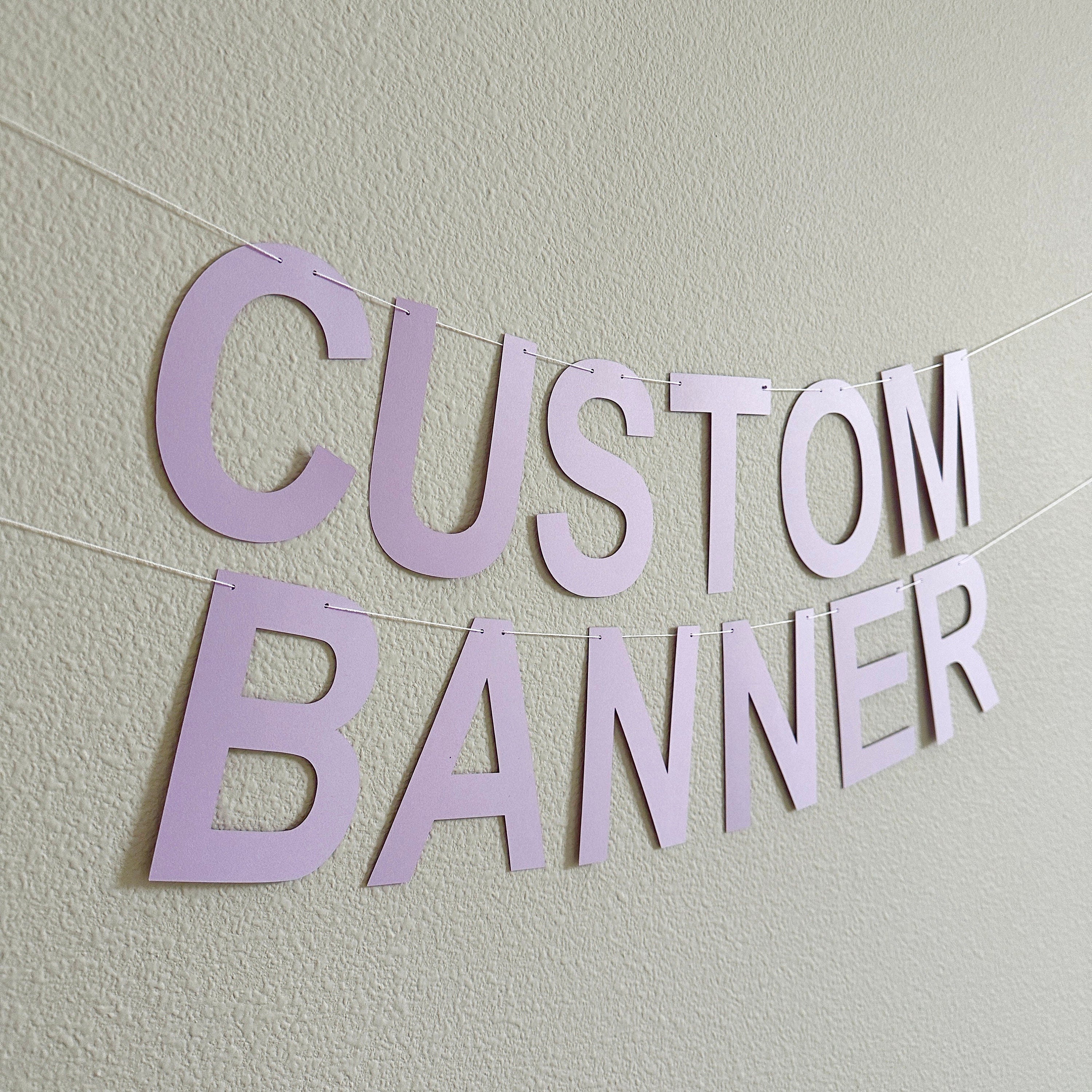 Custom Banner, Custom Lavender Banner, Customizable Banner, Custom Hashtag Banner, Custom Sign, Custom Birthday Banner