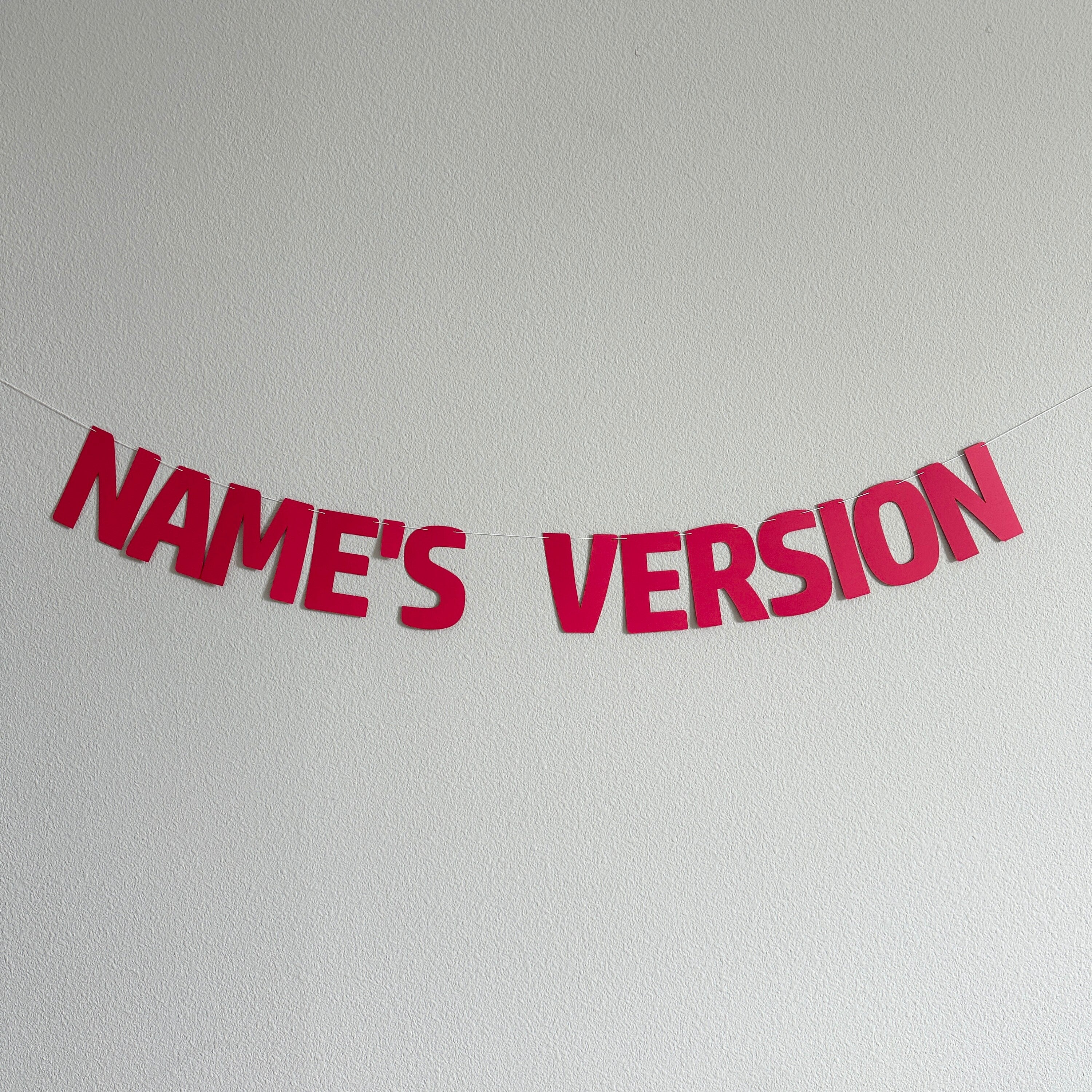 Name&#39;s Version, My Version Decorations, My Version Decorations, Name&#39;s Version Banner, Custom Banner, Birthday Decorations, Birthday Party