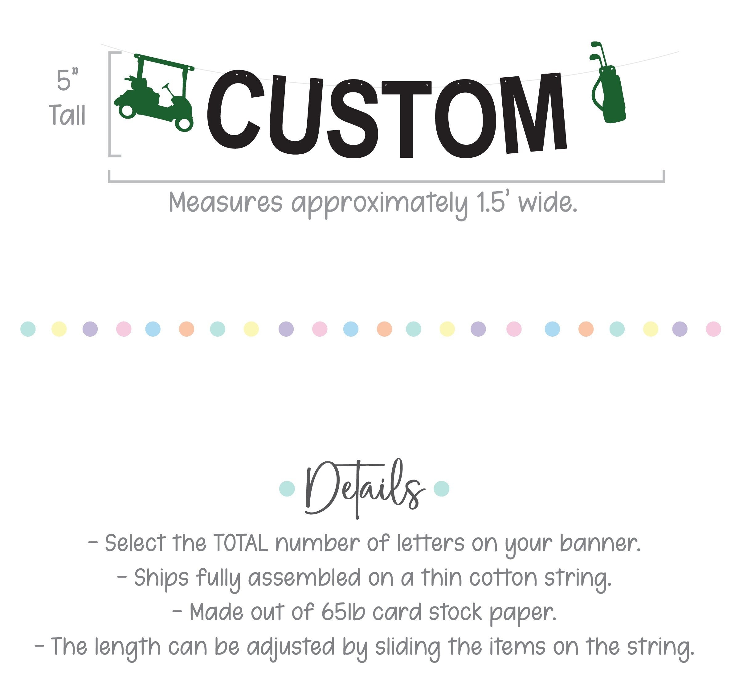 Let&#39;s ParTee, Let&#39;s Par Tee Banner, Golf Decorations, Golf Birthday Decorations, Golf Party, Golf Birthday Party