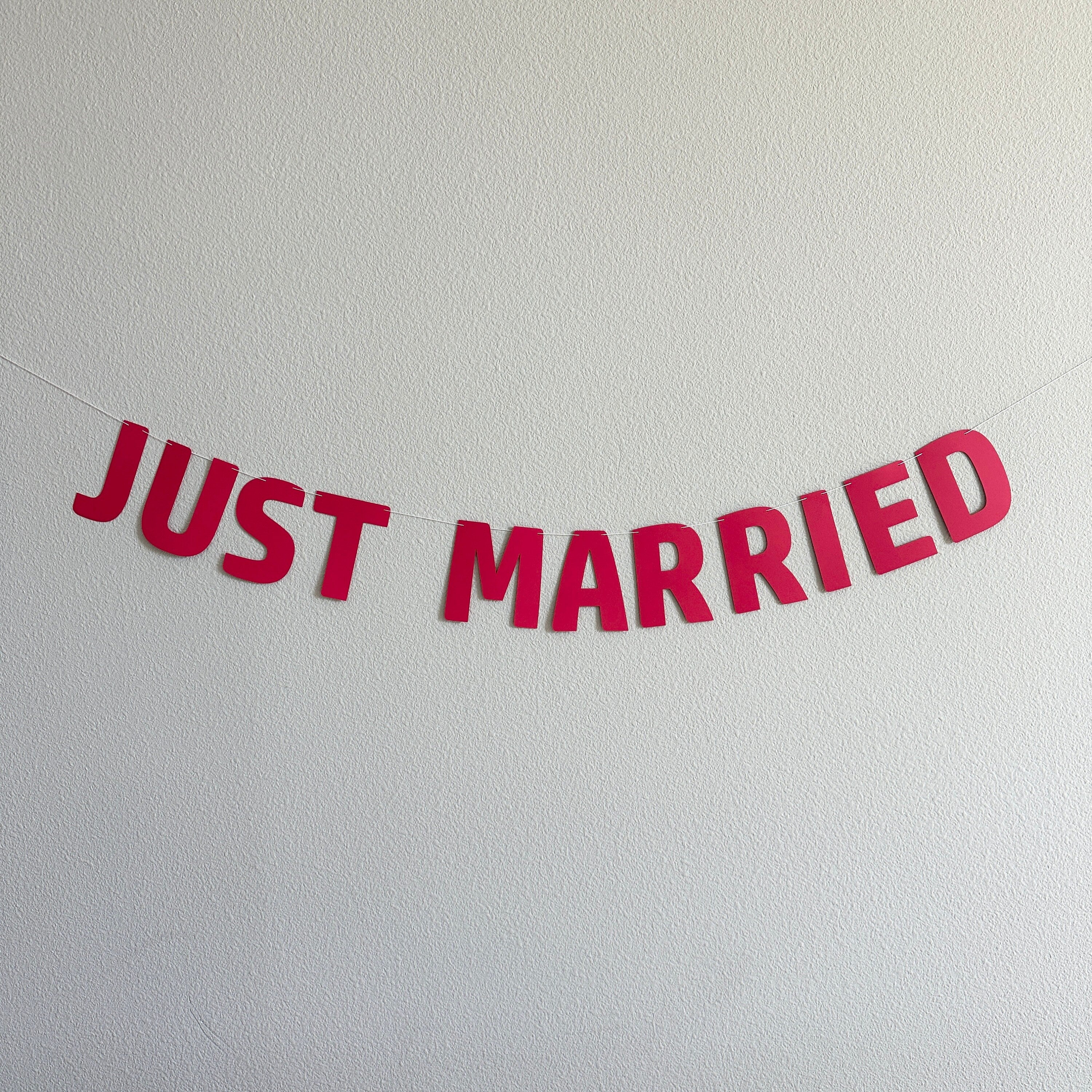 Just Married, Just Married Banner, Just Married Decorations, Custom Banner, Custom Wedding Banner