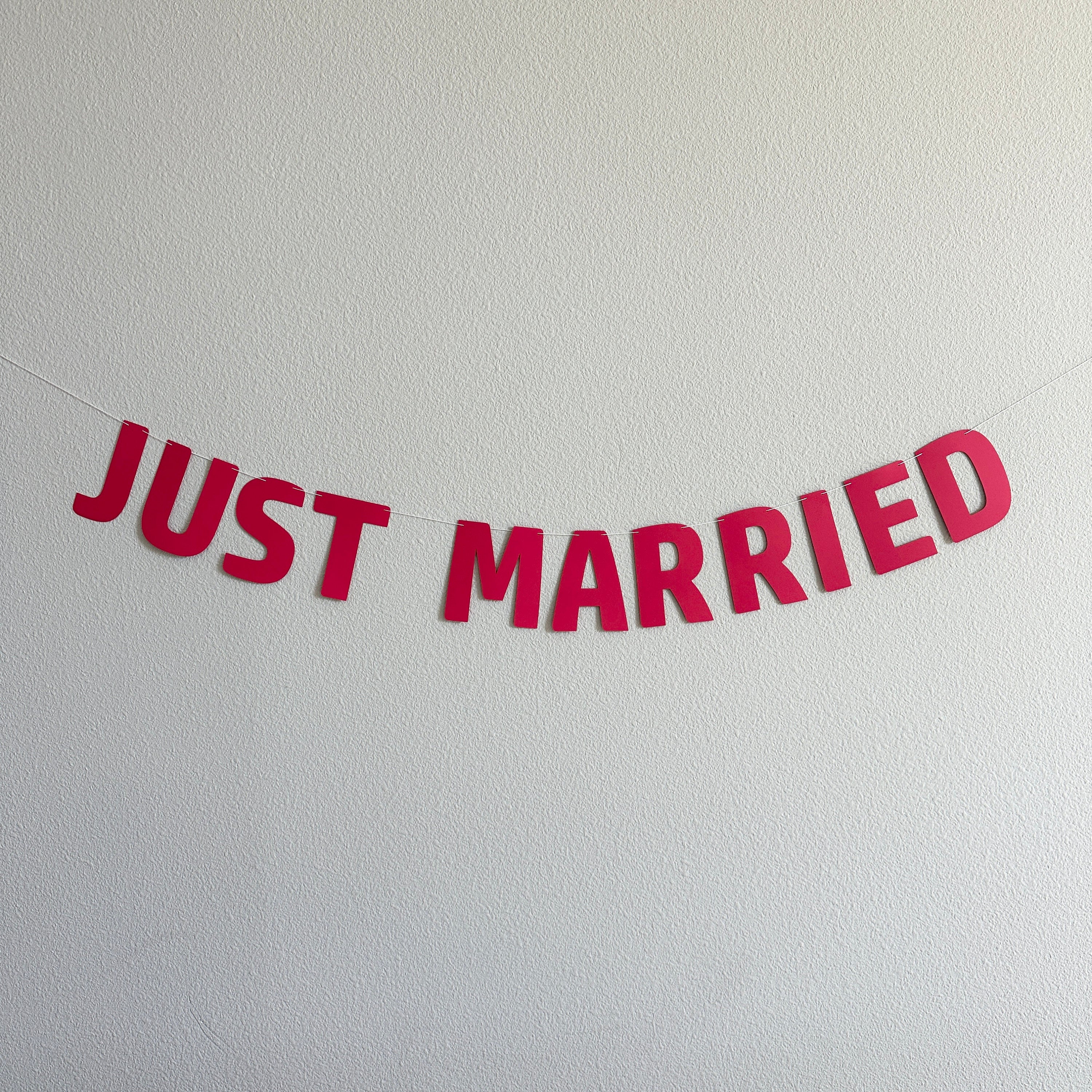 Just Married, Just Married Banner, Just Married Decorations, Custom Banner, Custom Wedding Banner
