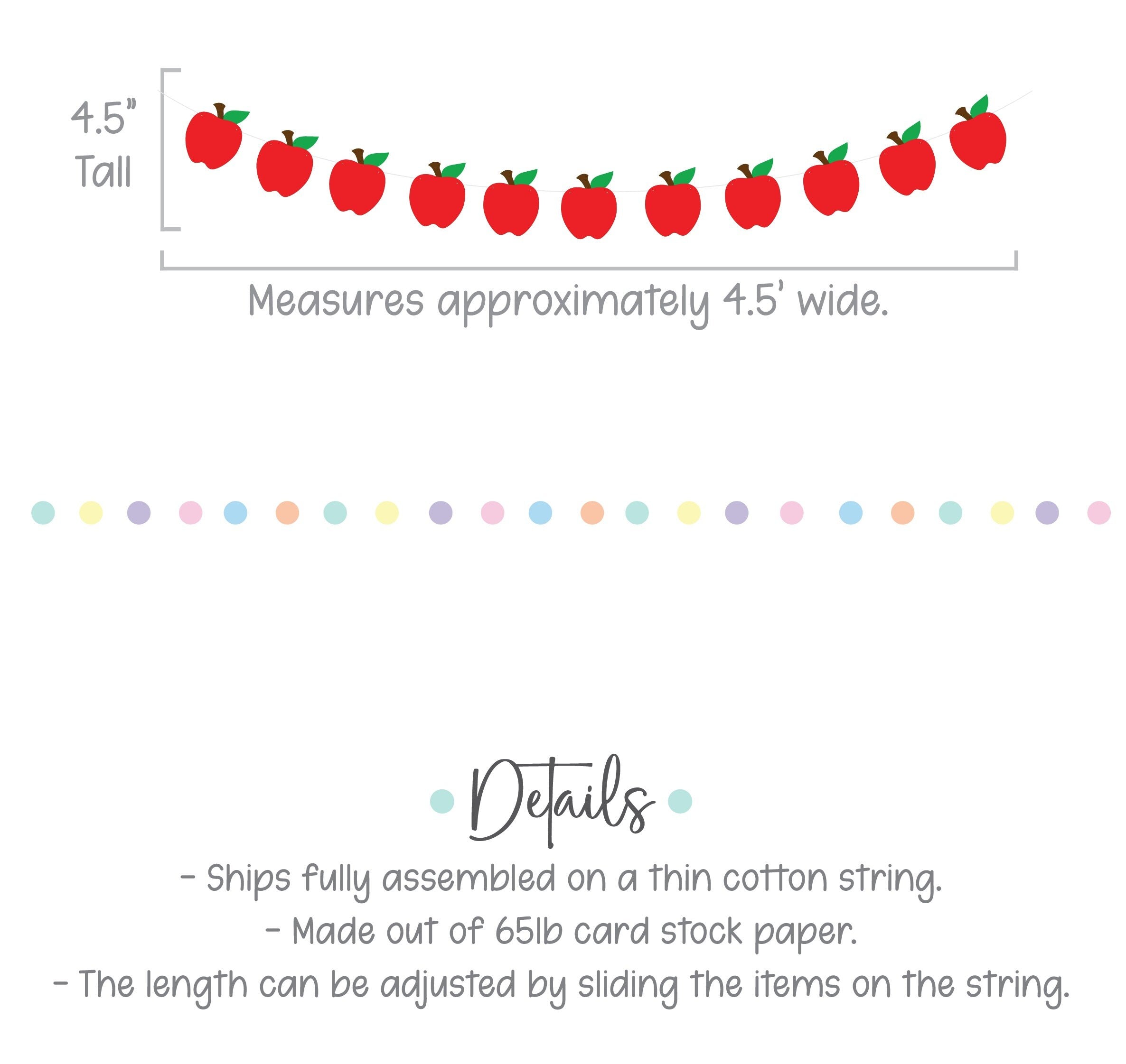 Custom Apple Banner, Apple Decorations, Apple Banner, Apple Party, Apple Theme, Apple Birthday Party