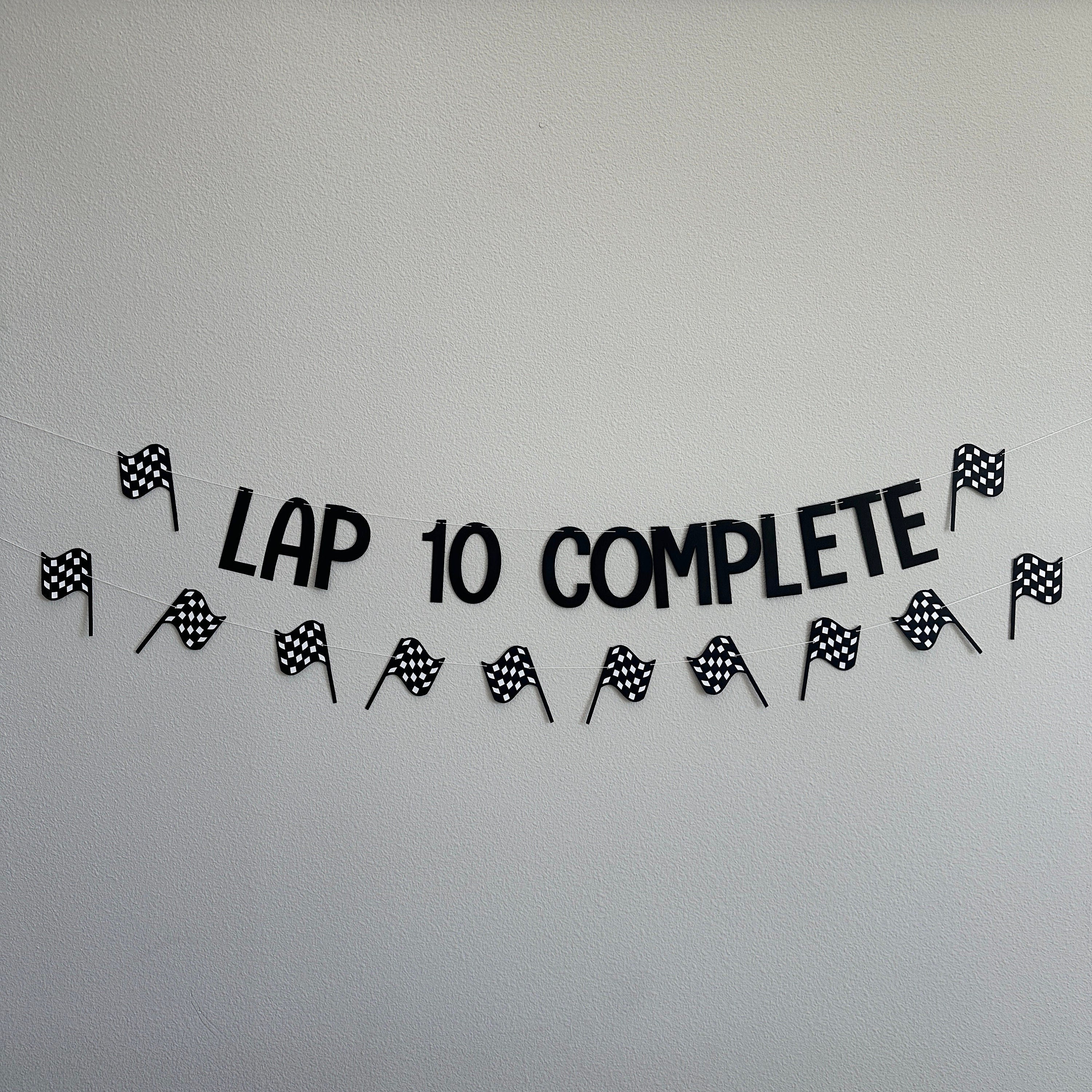 Lap 10 Complete, Racing 11th Birthday, 11th Birthday Party, Racing Birthday, Racing Decorations, Racing Birthday Party, Custom Racing Banner