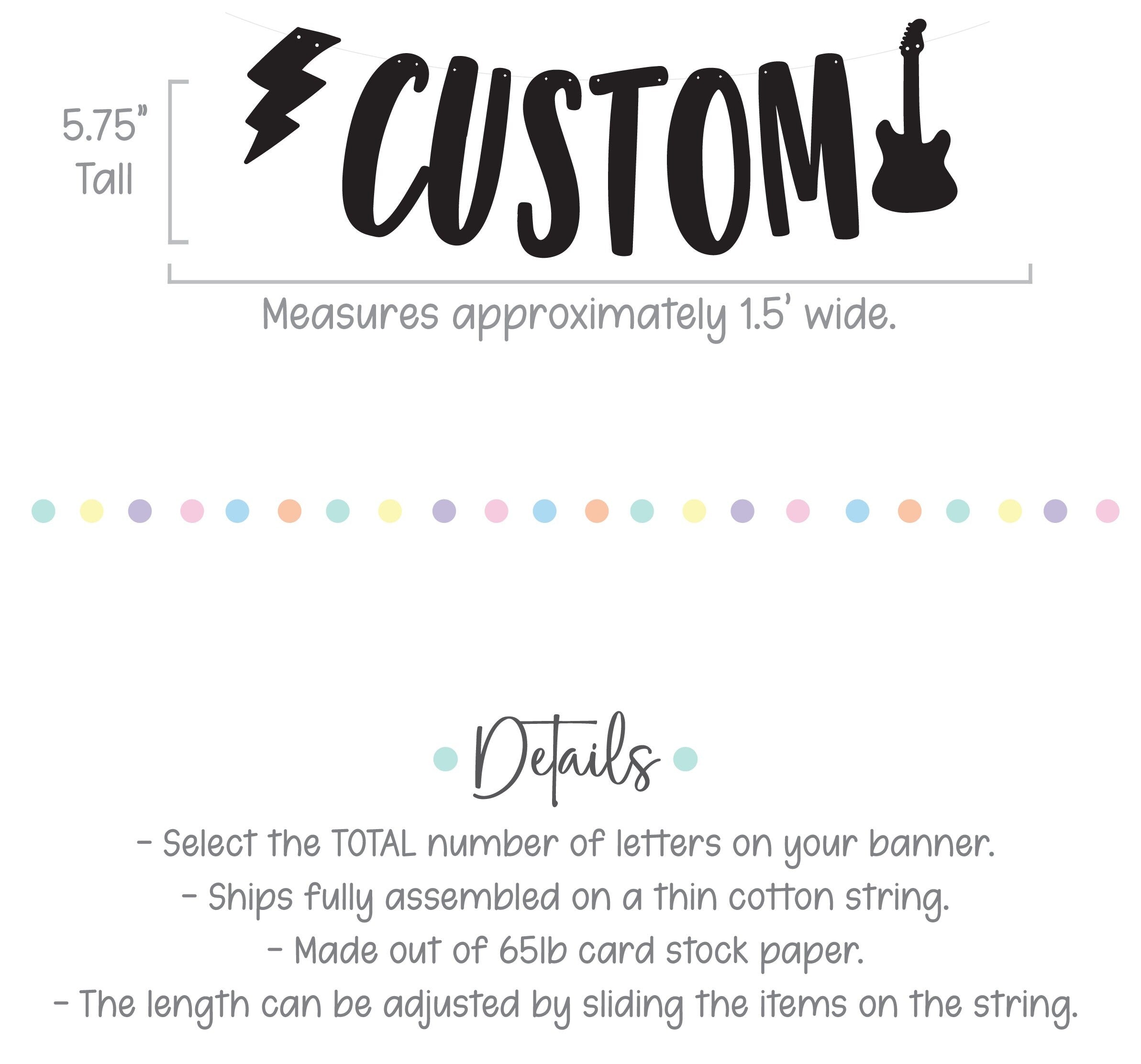 Welcome To The Jungle, Rock Themed Banner, Rock Birthday Party, Rock N Roll Decorations