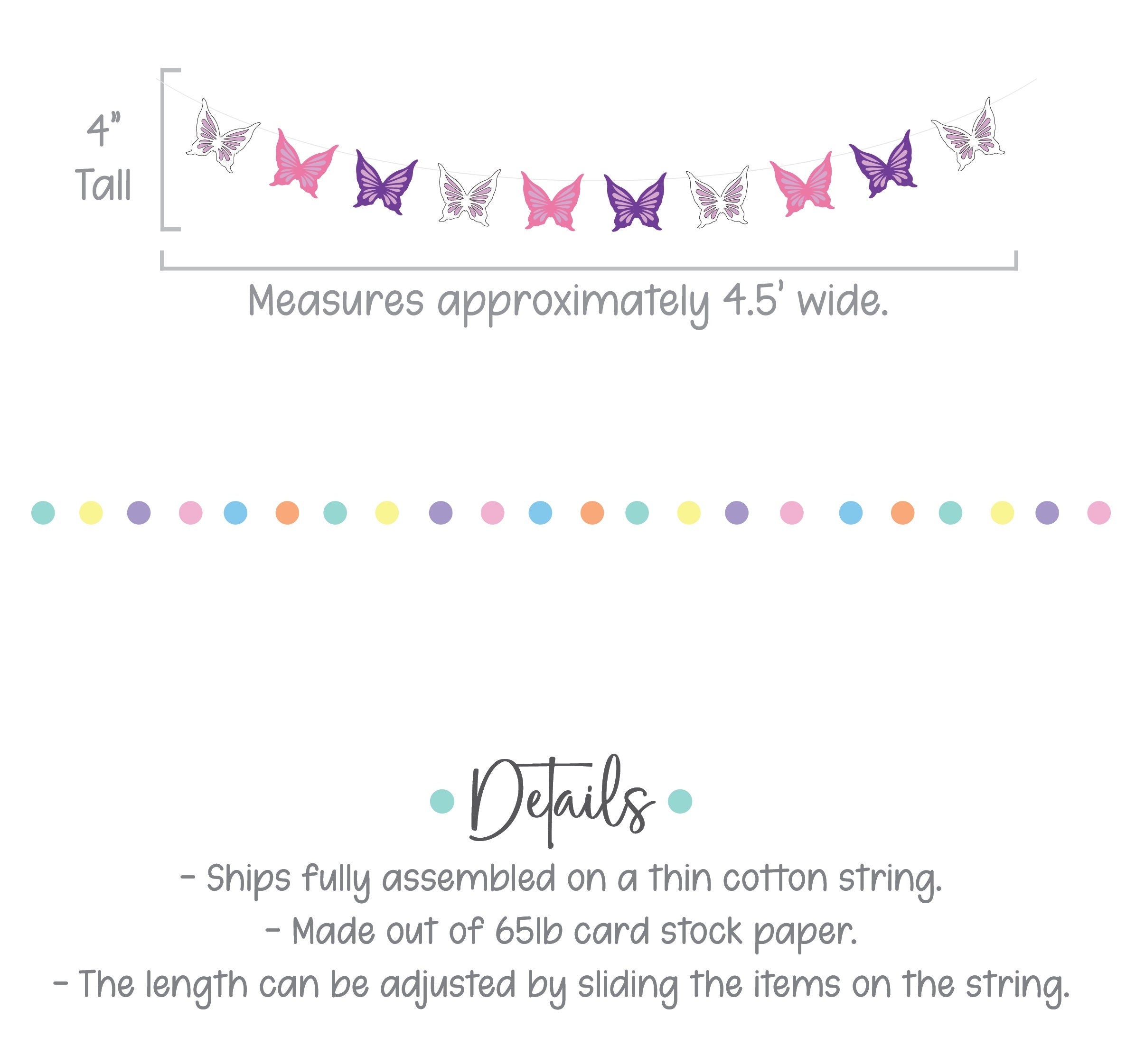 We Are Enchanted To Meet You, Baby Shower Banner, Butterfly Baby Shower Banner
