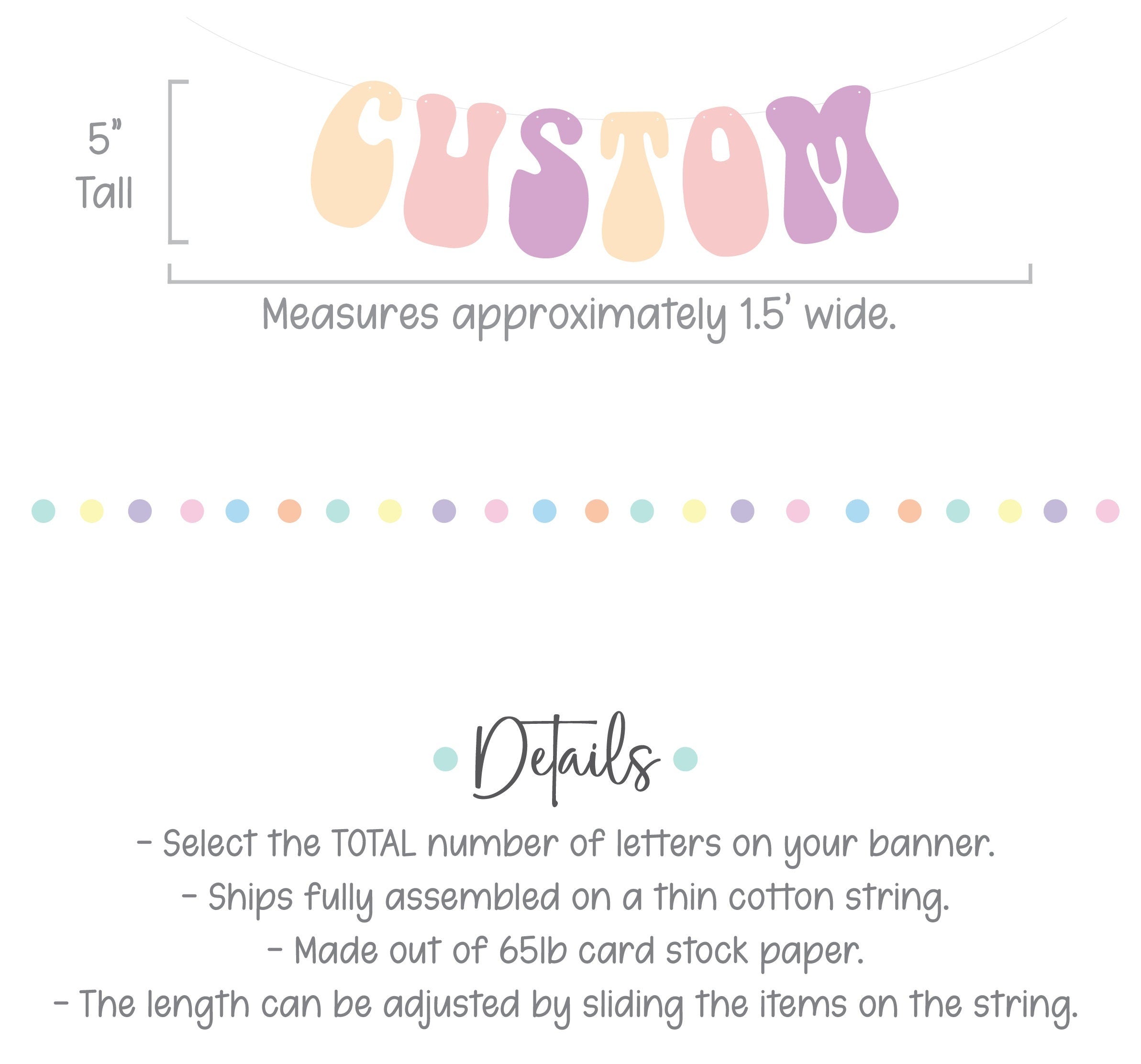 Custom Banner, Custom Retro Banner, Custom Groovy Banner, 70s, Retro Theme, Retro Decorations, Beige Banner, Pink Banner, Beige and Pink