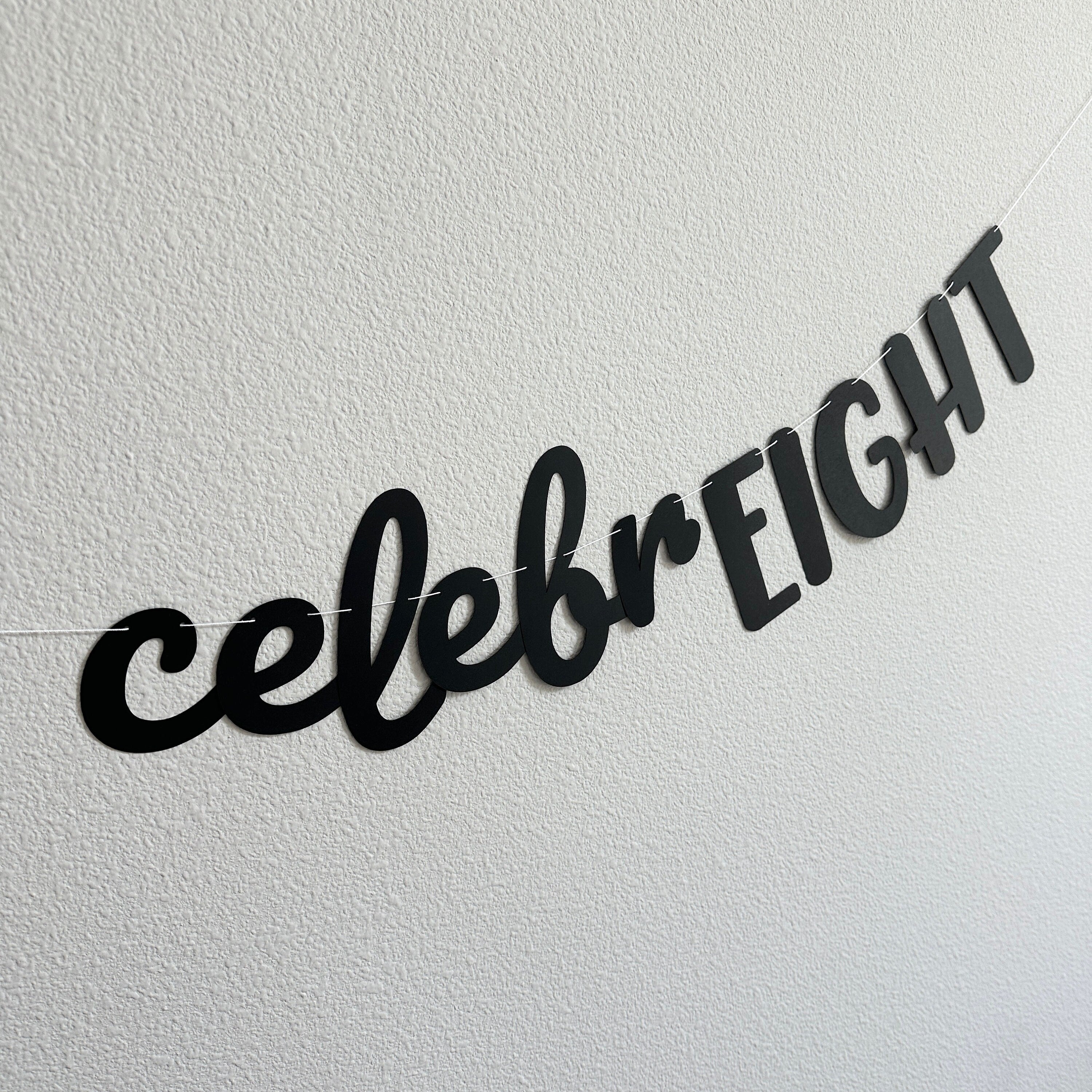 CelebrEIGHT, 8th Birthday Banner, Eighth Birthday, 8th Birthday Party, 8th Birthday Theme Ideas, 8th Birthday Party Decorations