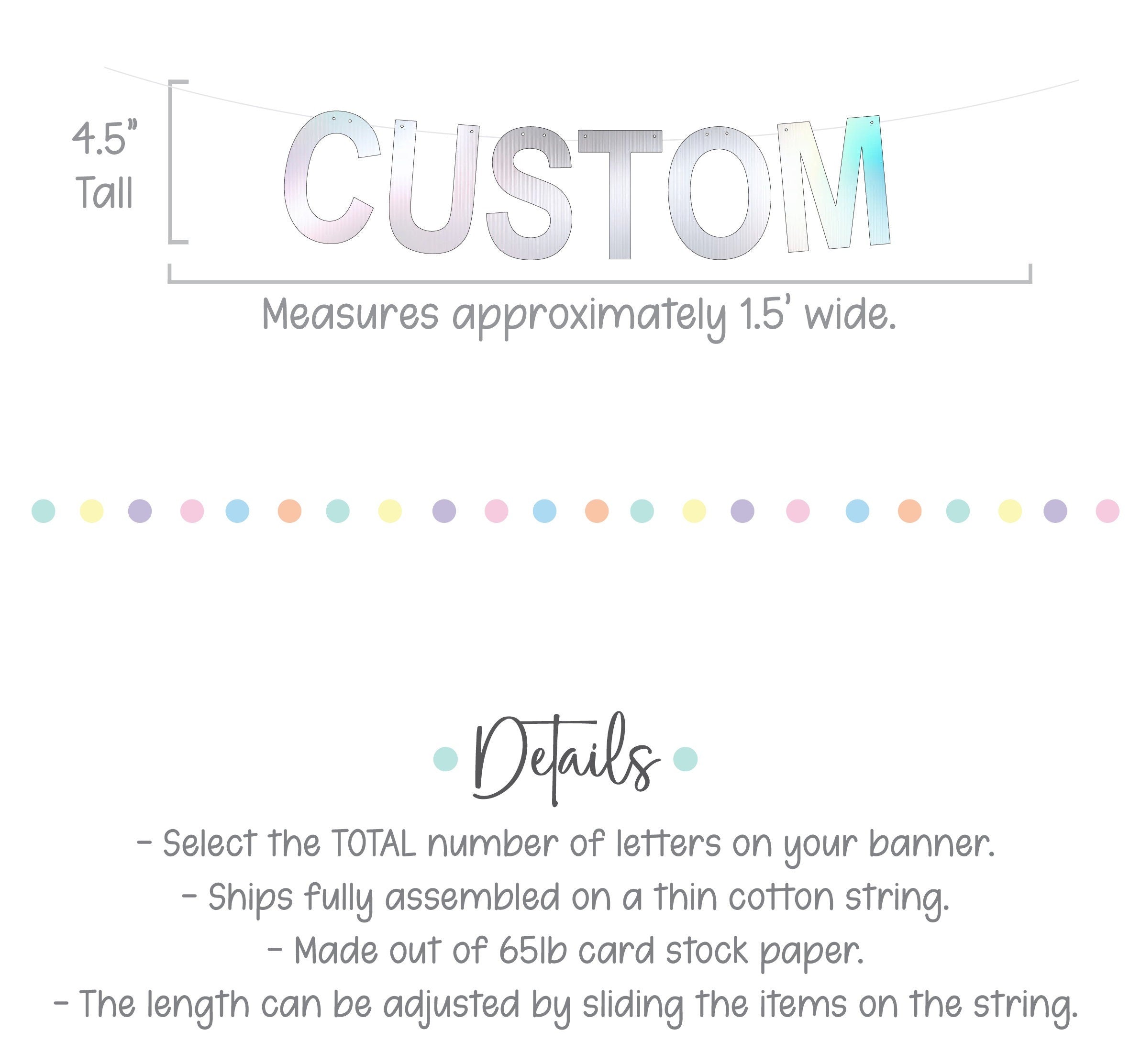 Feliz Cumpleaños, Feliz Cumpleaños Banner, Feliz Cumpleaños Decorations, Holographic Feliz Cumpleaños Banner