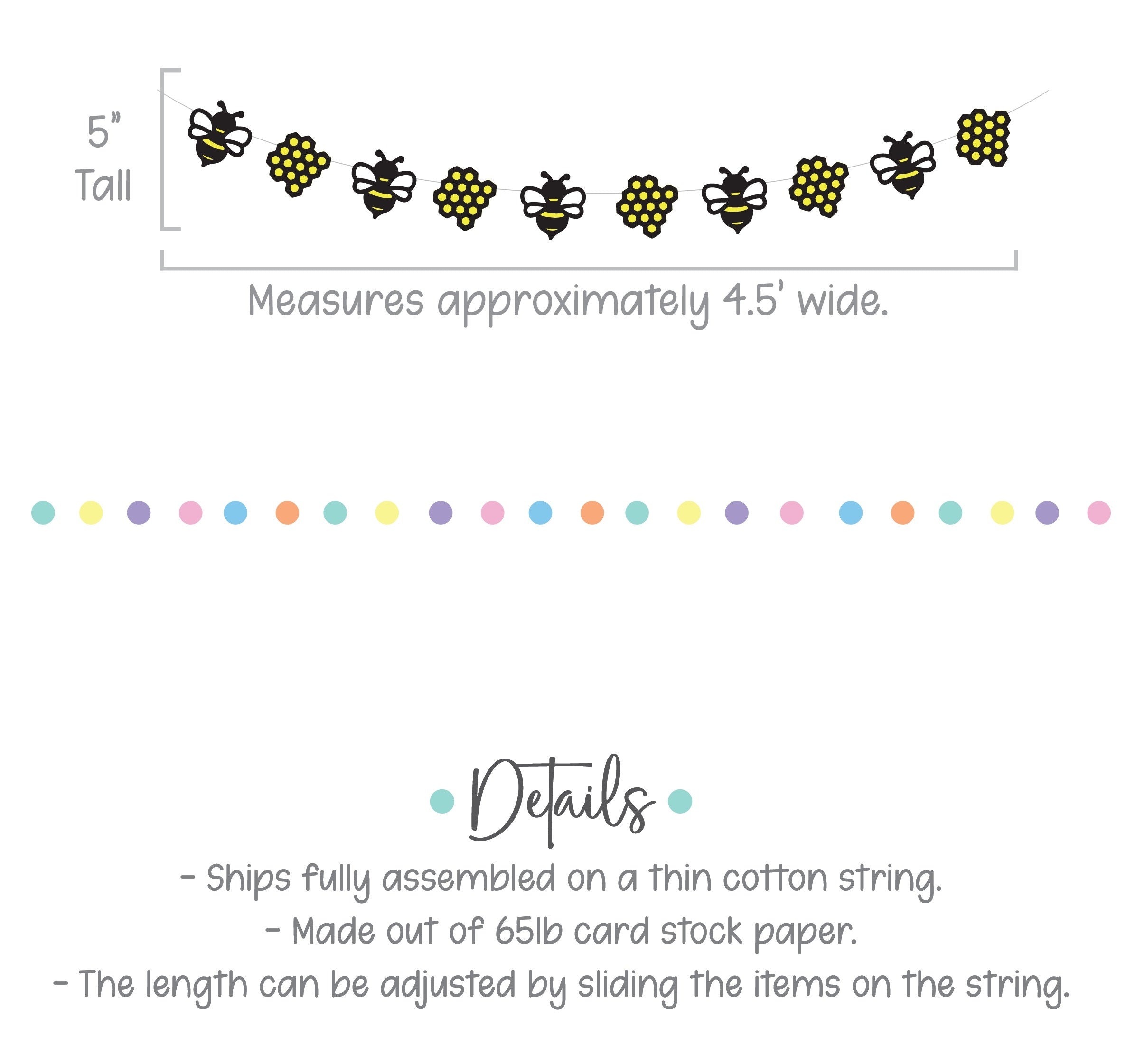 Bee Banner, Bee Garland, Bee Birthday, Bee Decoration, Summer Banner, Bee Birthday Theme, Happy Beethday, Bumble Bee Birthday, Bumble Bee