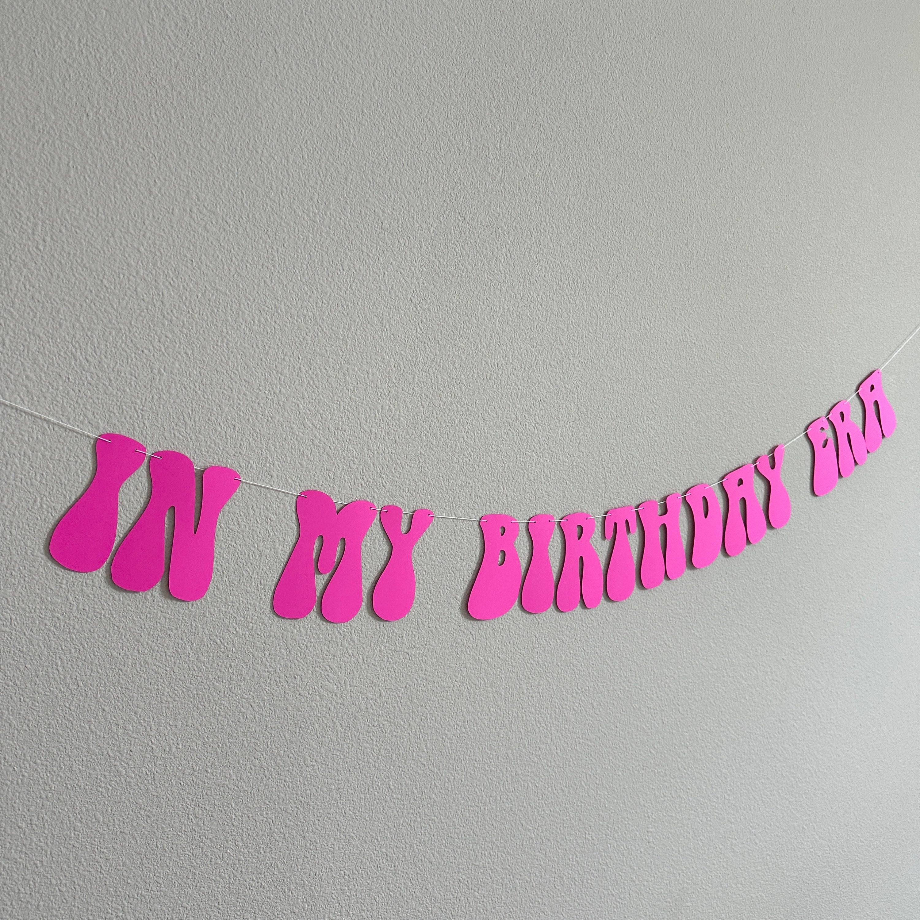 In My Birthday Era, In My Birthday Era Banner, Fuchsia Banner, Birthday Era Decorations, Hot Pink Decorations