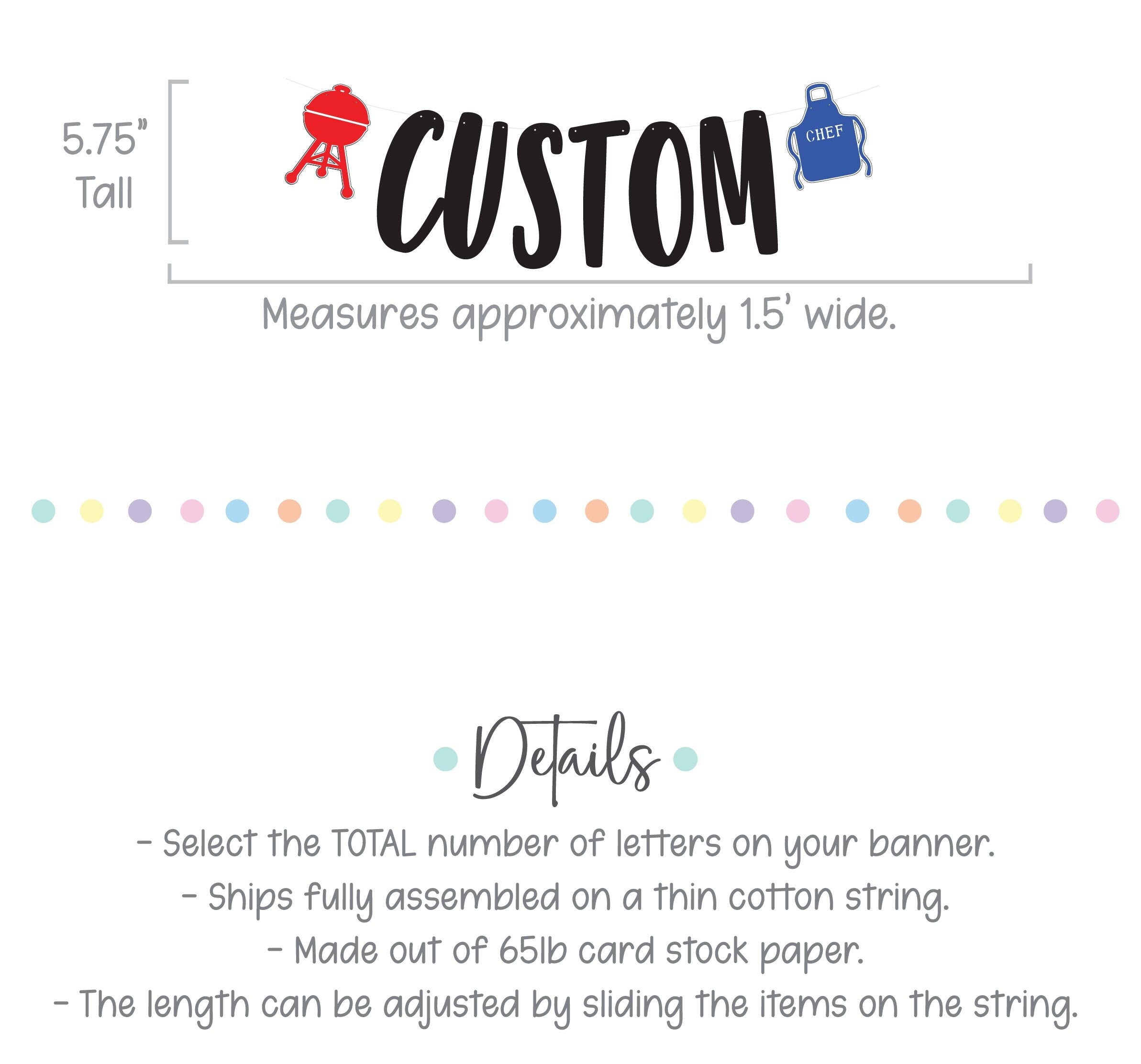 BBQ Birthday Banner, BBQ Happy Birthday Decorations, Summer Birthday Ideas, Cookout Birthday Decorations